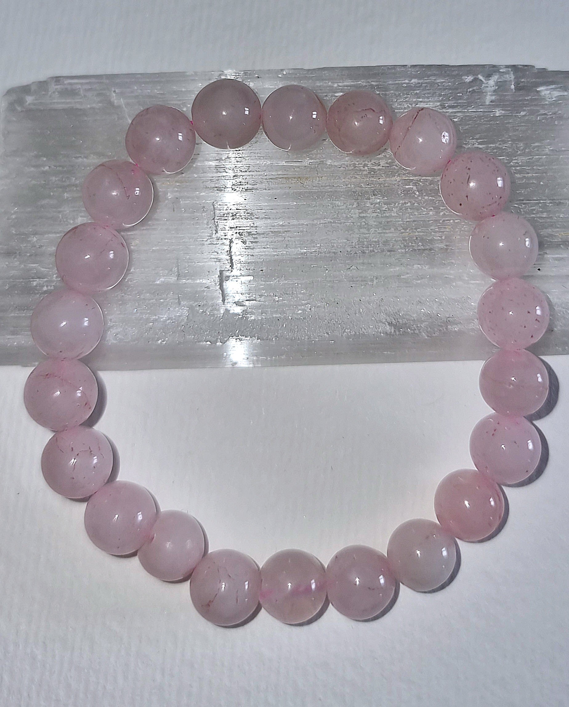 Rose Quartz Bracelet 8mm beads