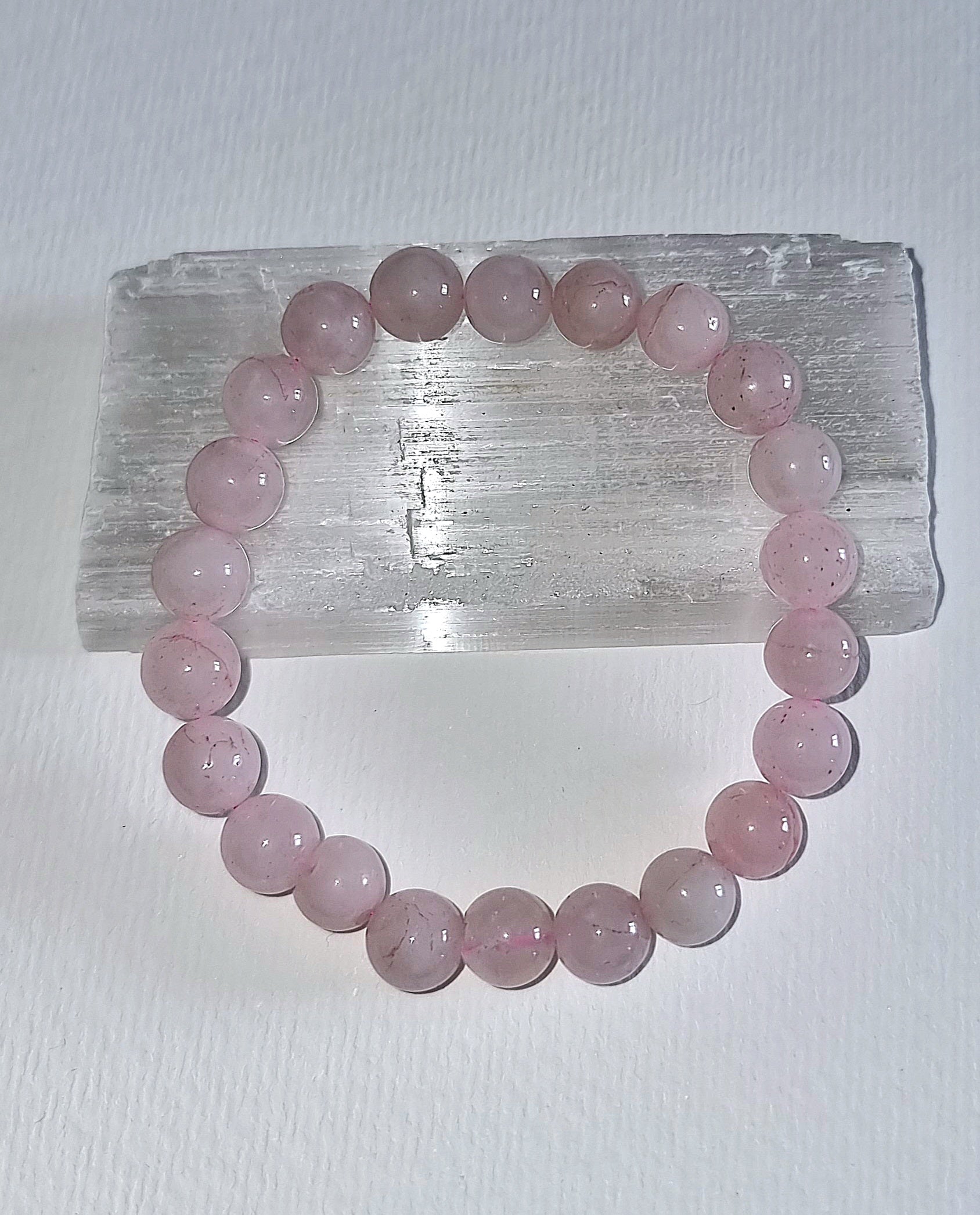 Rose Quartz Bracelet 8mm beads