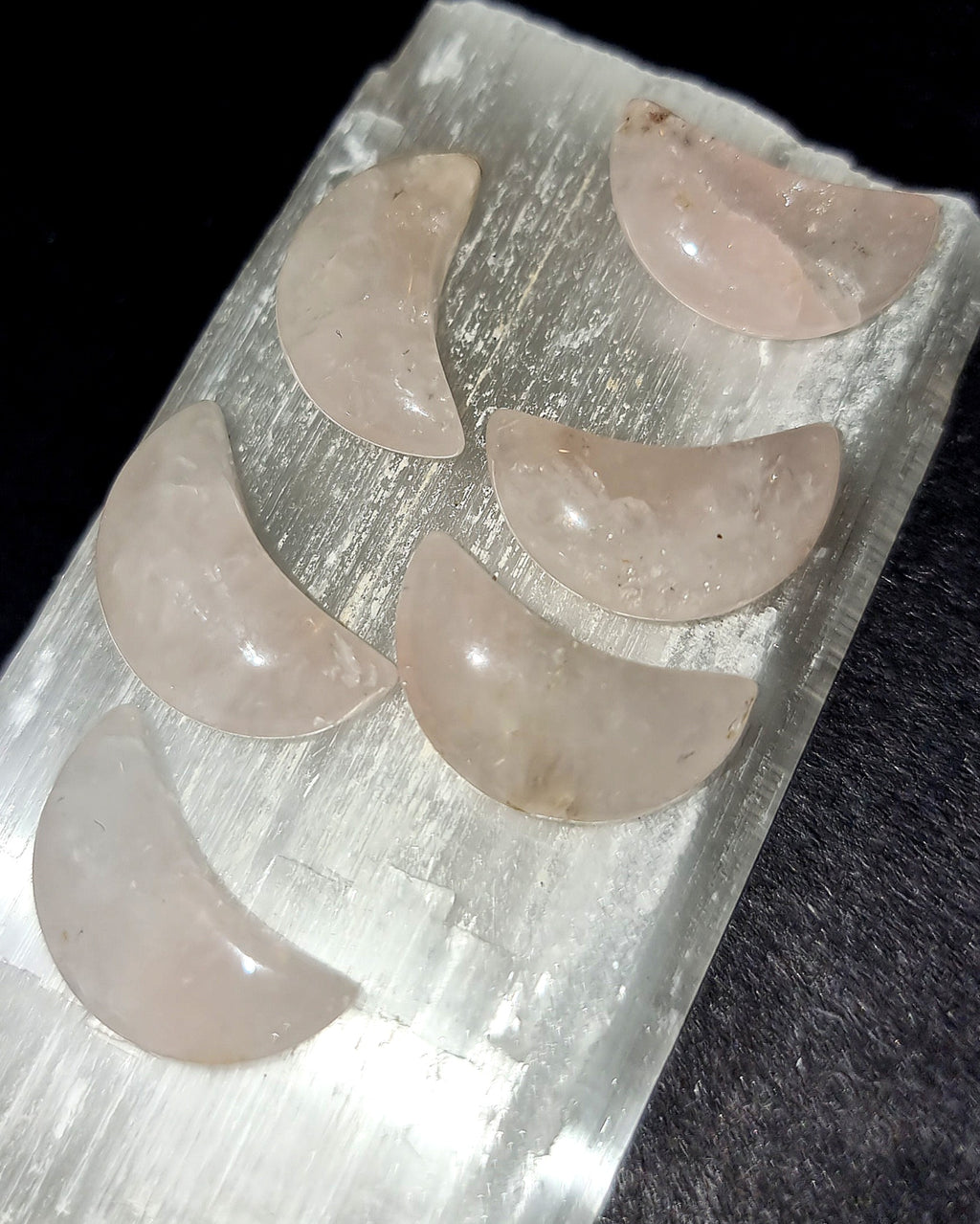 Rose Quartz Moon - Mini