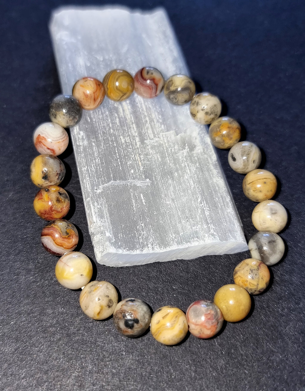 Crazy Lace Agate Bracelet