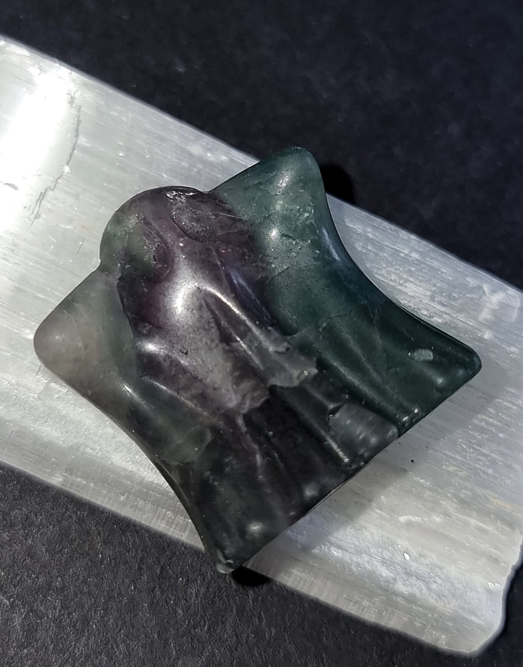 Rainbow Fluorite Crystal Ghost - Stress Relief & Anxiety Healing Stone