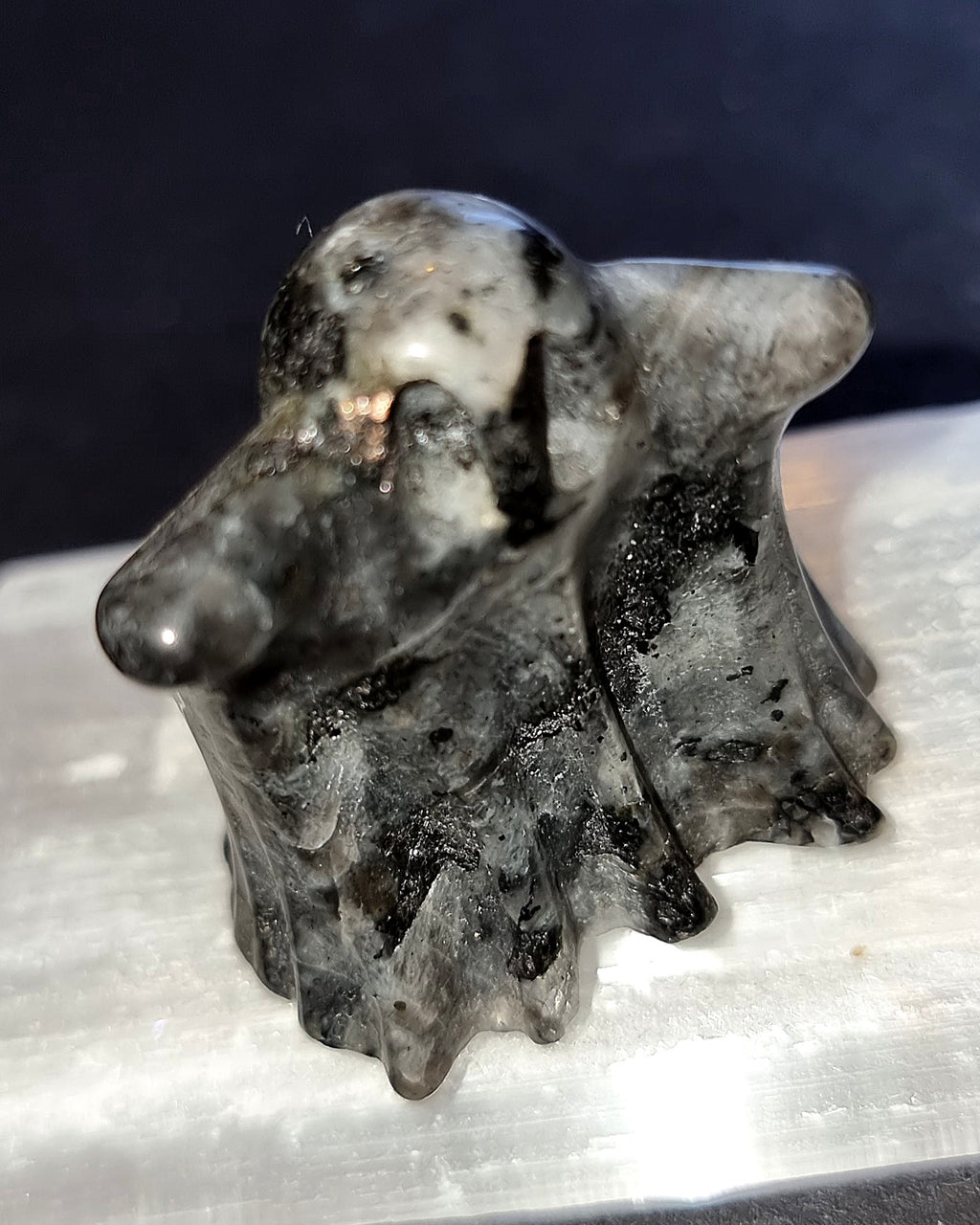 Larvakite Ghost Crystal - Norwegian Moonstone