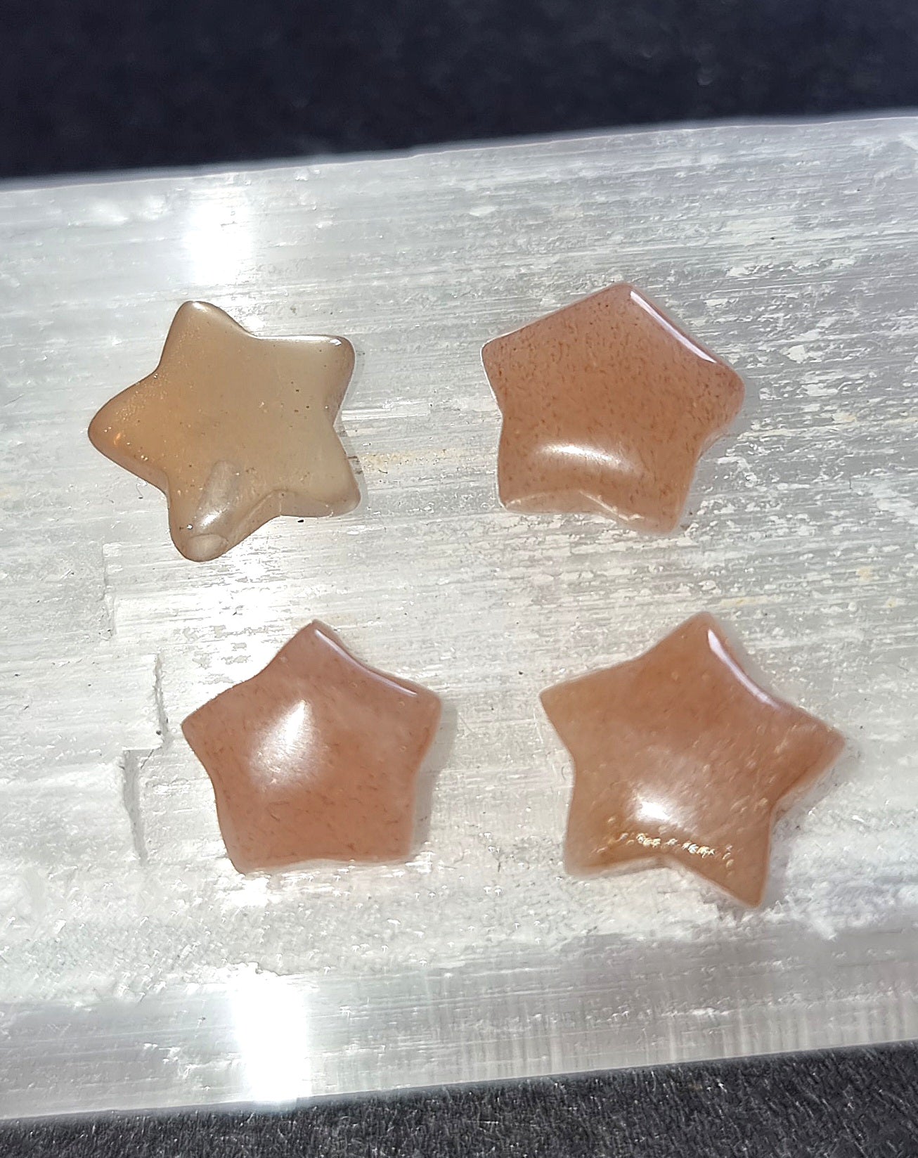 Sunstone Crystal Mini Star - Carved Stone for Joy, Passion & Spiritual Growth