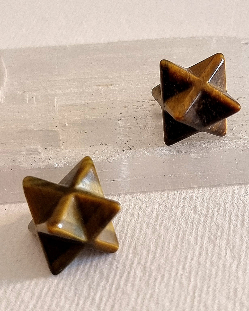 Tigers Eye Crystal Mini Merkaba Star