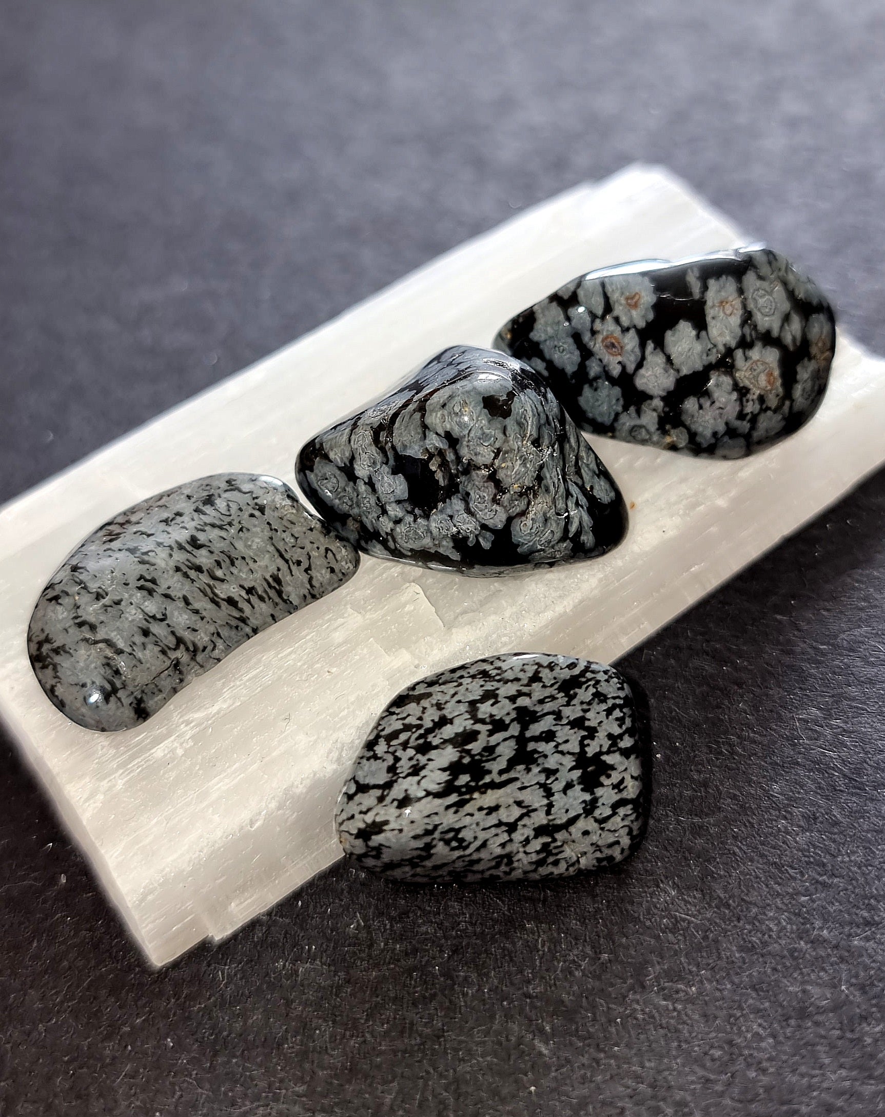 Snowflake Obsidian Tumble Stone