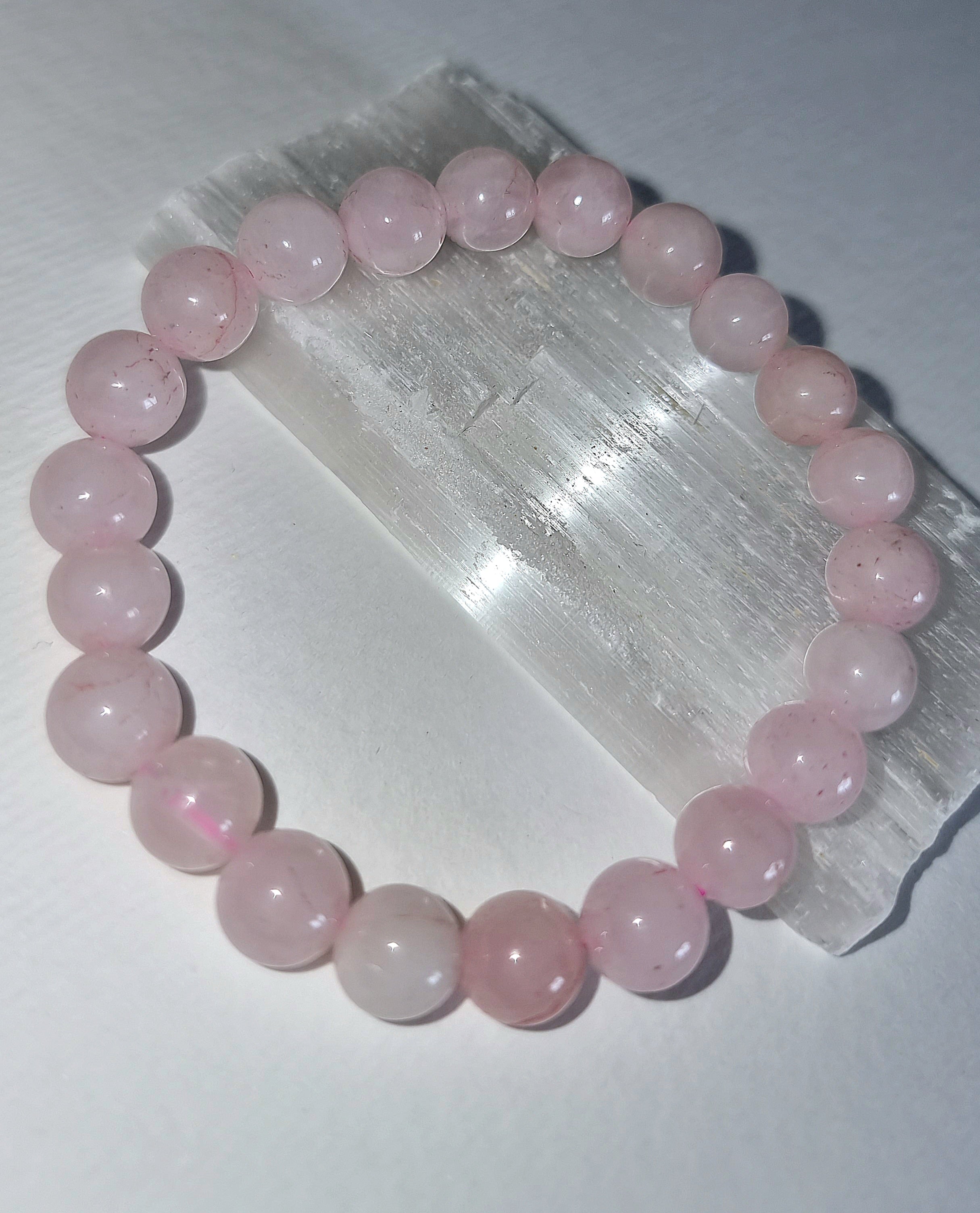 Rose Quartz Bracelet 8mm beads