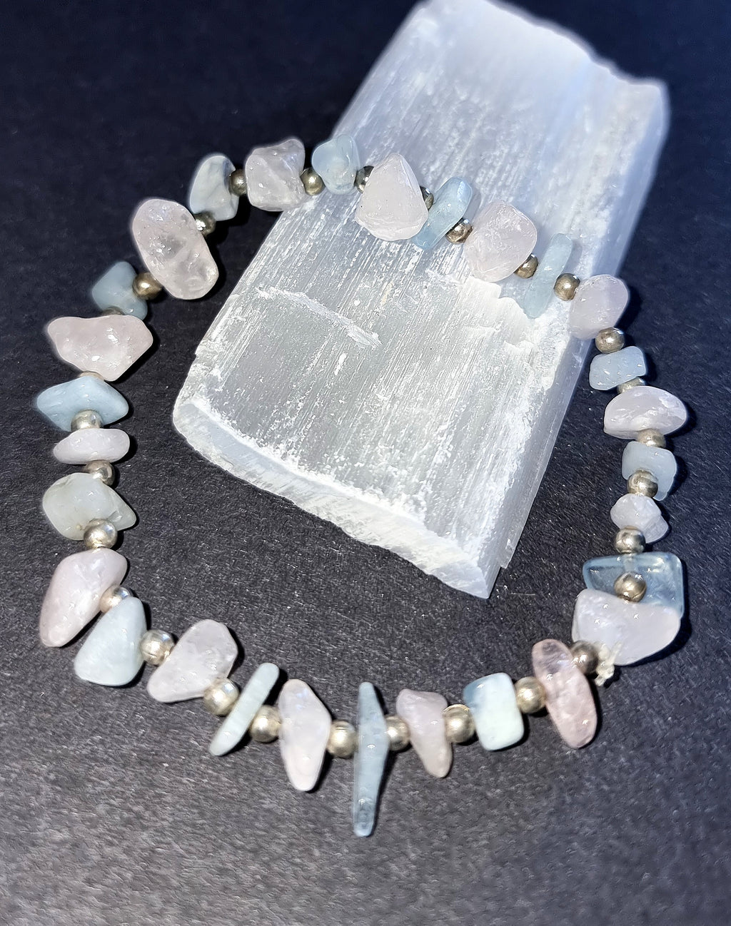 Rose Quartz & Aquamarine Bracelet