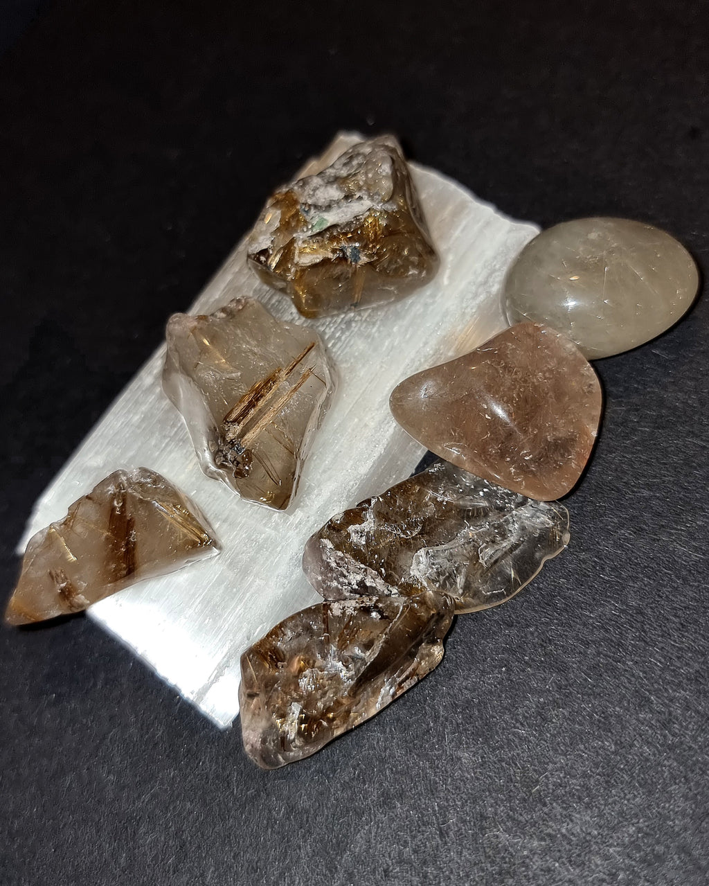 Angel Hair Tumble Stone Golden Routile