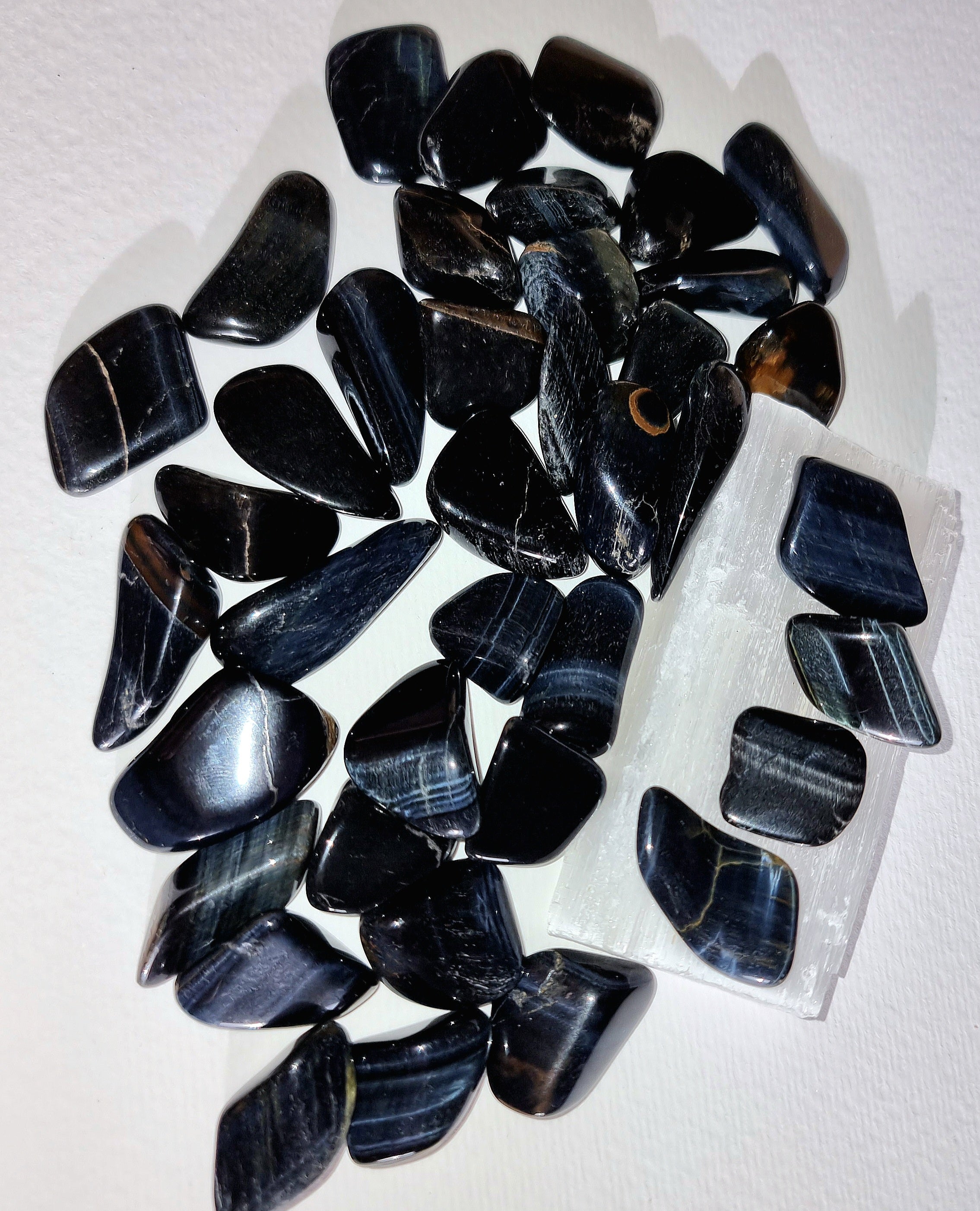 Blue Tigers Eye Tumble Stone