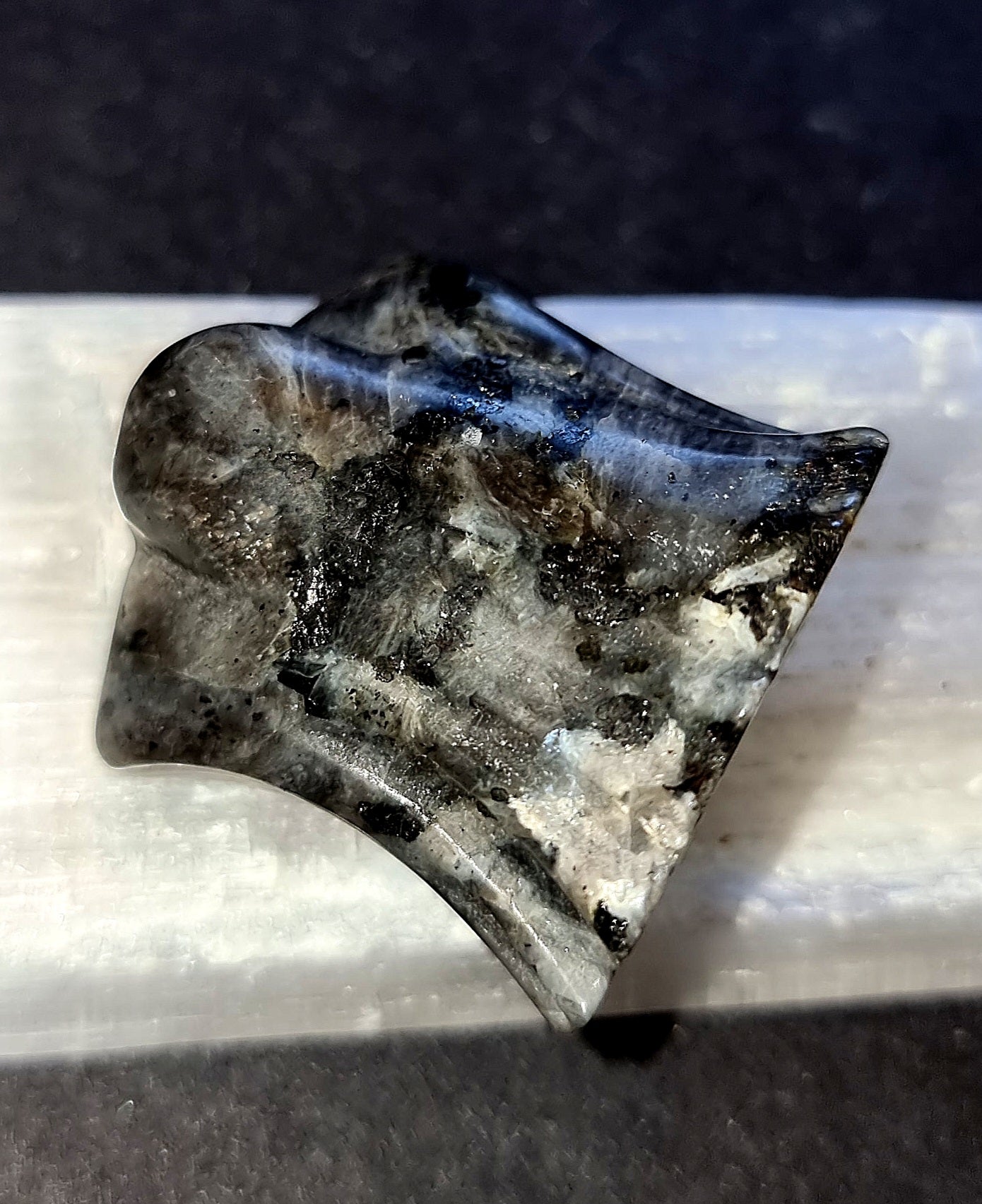 Larvakite Ghost Crystal - Norwegian Moonstone