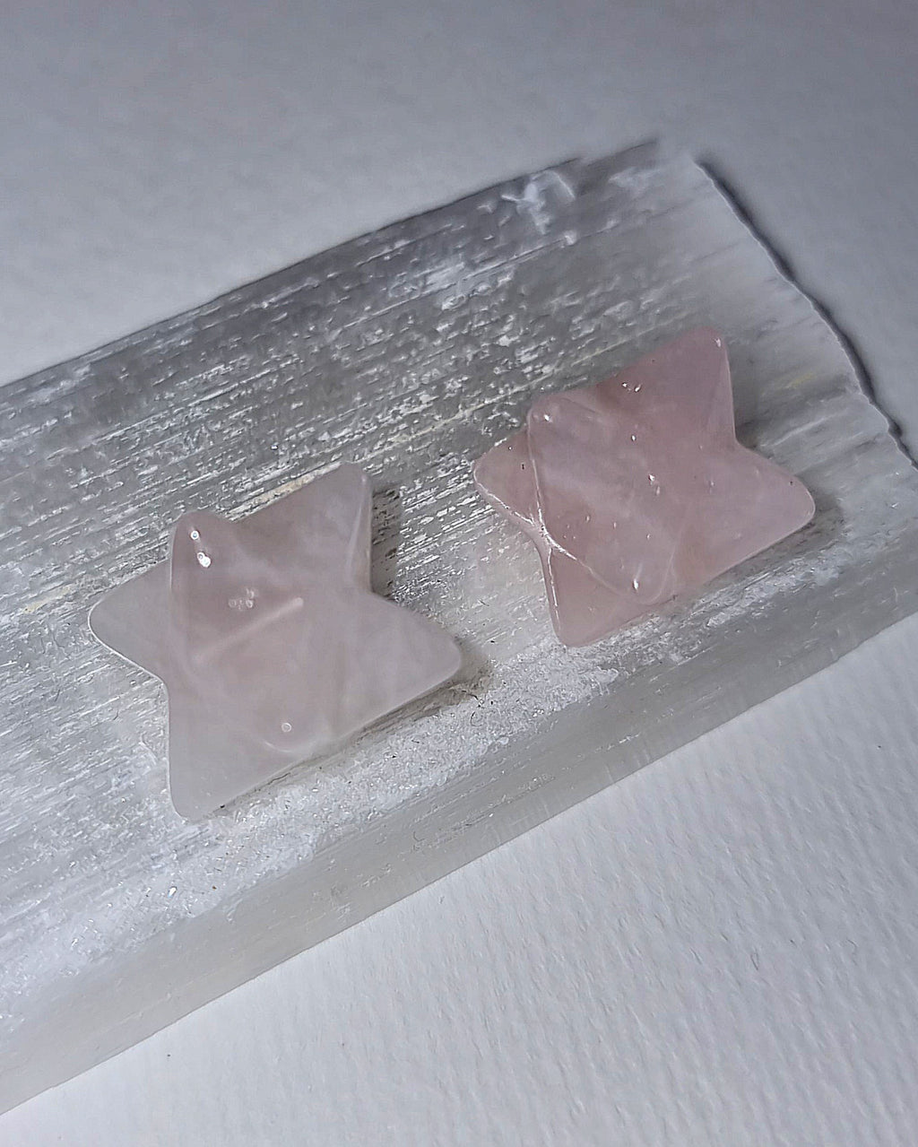 Rose Quartz Mini Merkaba Crystal Star