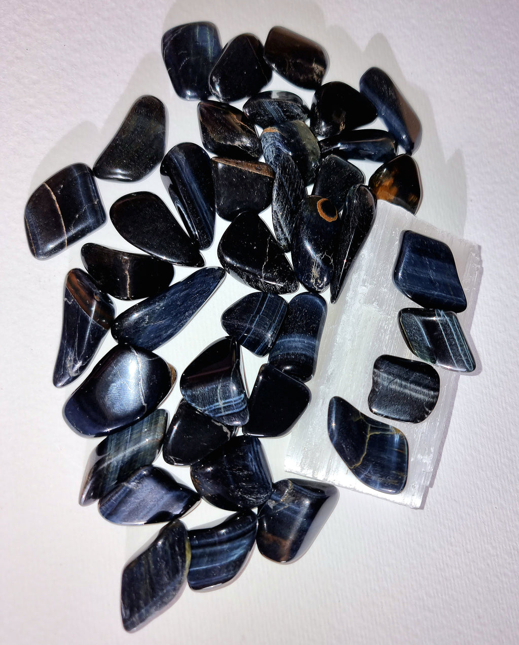 Blue Tigers Eye Tumble Stone
