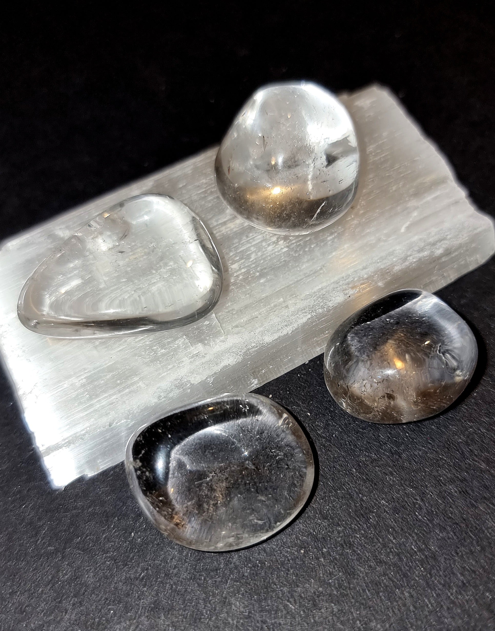 Clear Quartz Tumble Stone Master Healer Crystal for Amplifying Energy & Clarity