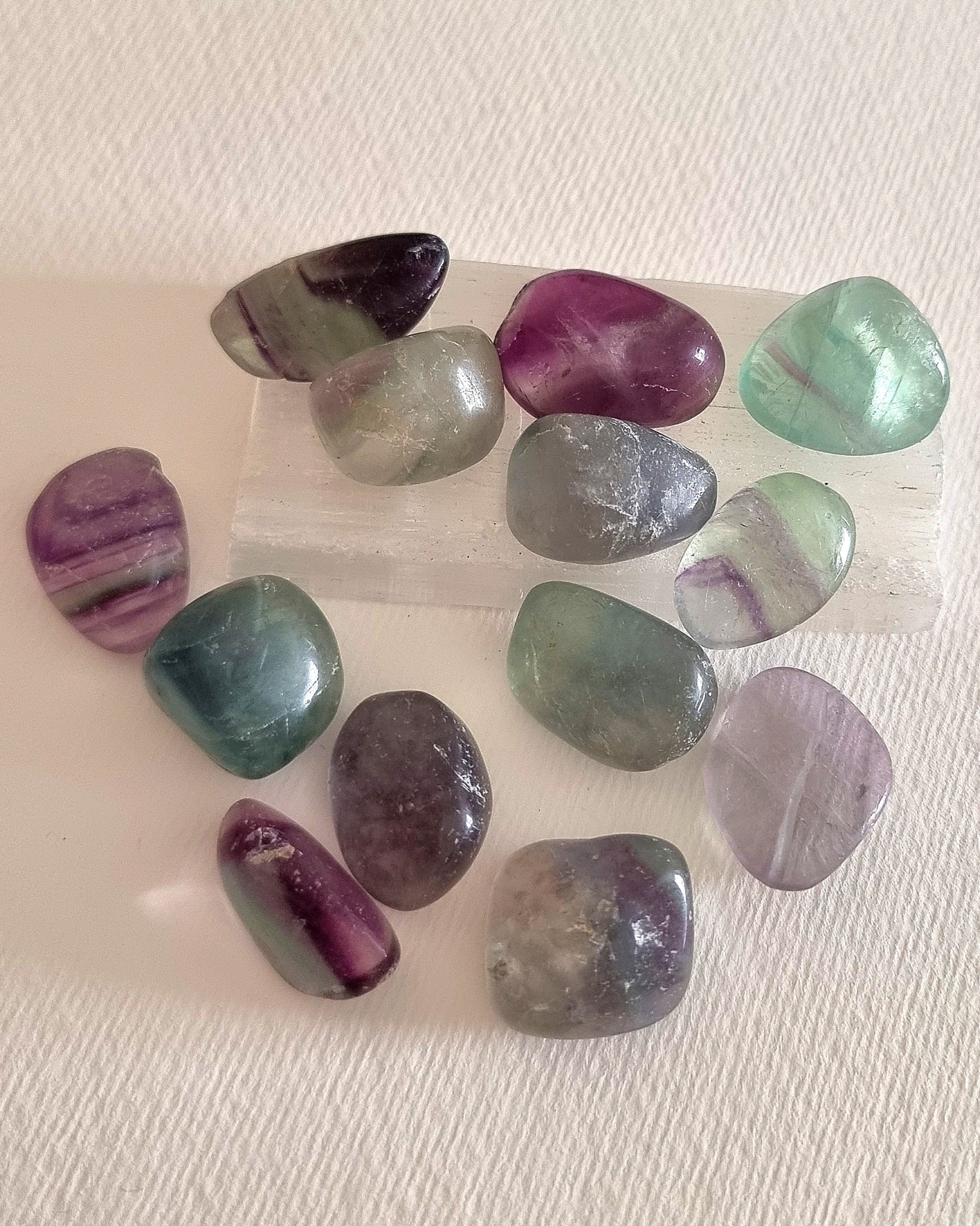 Rainbow Fluorite Tumble Stone