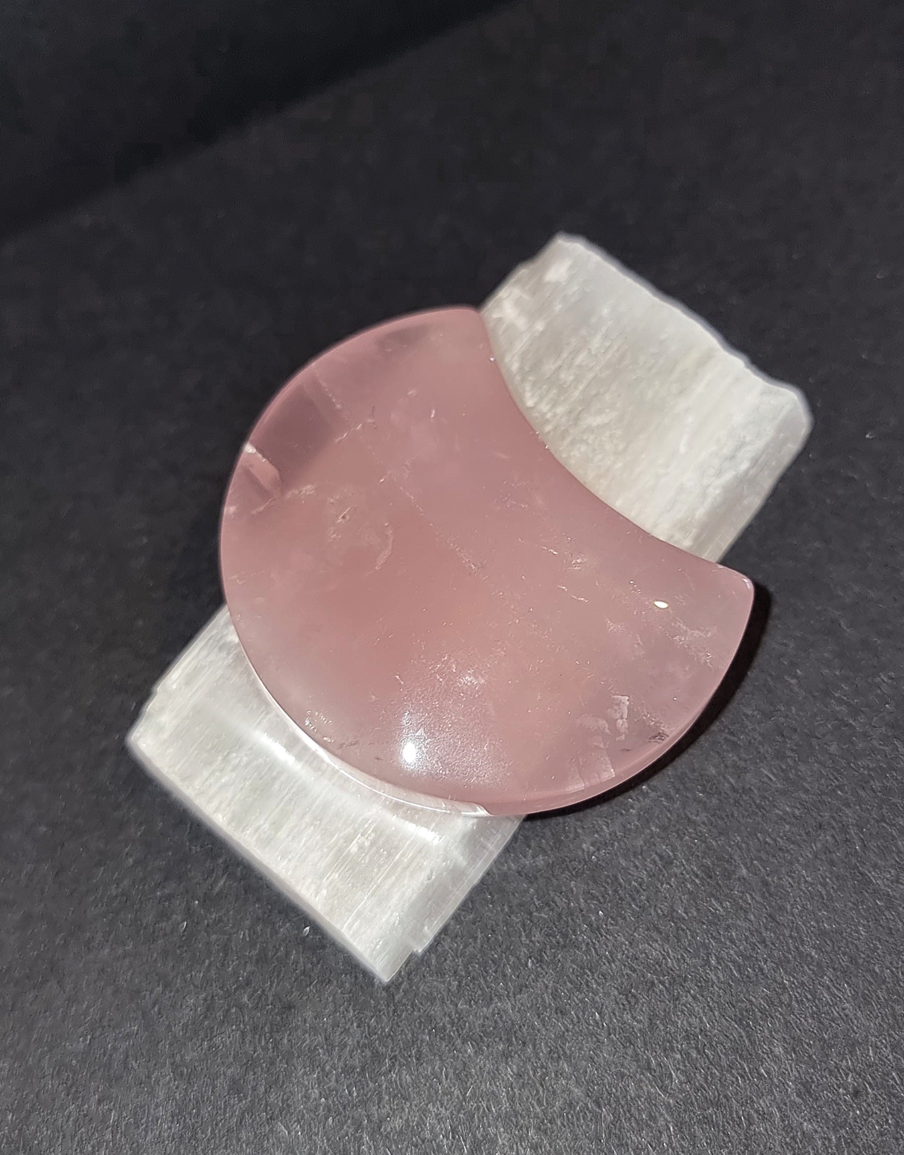 Rose Quartz Moon - Self Love Crystal