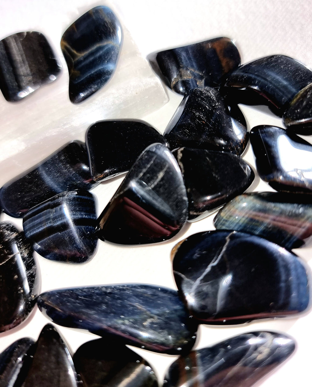 Blue Tigers Eye Tumble Stone