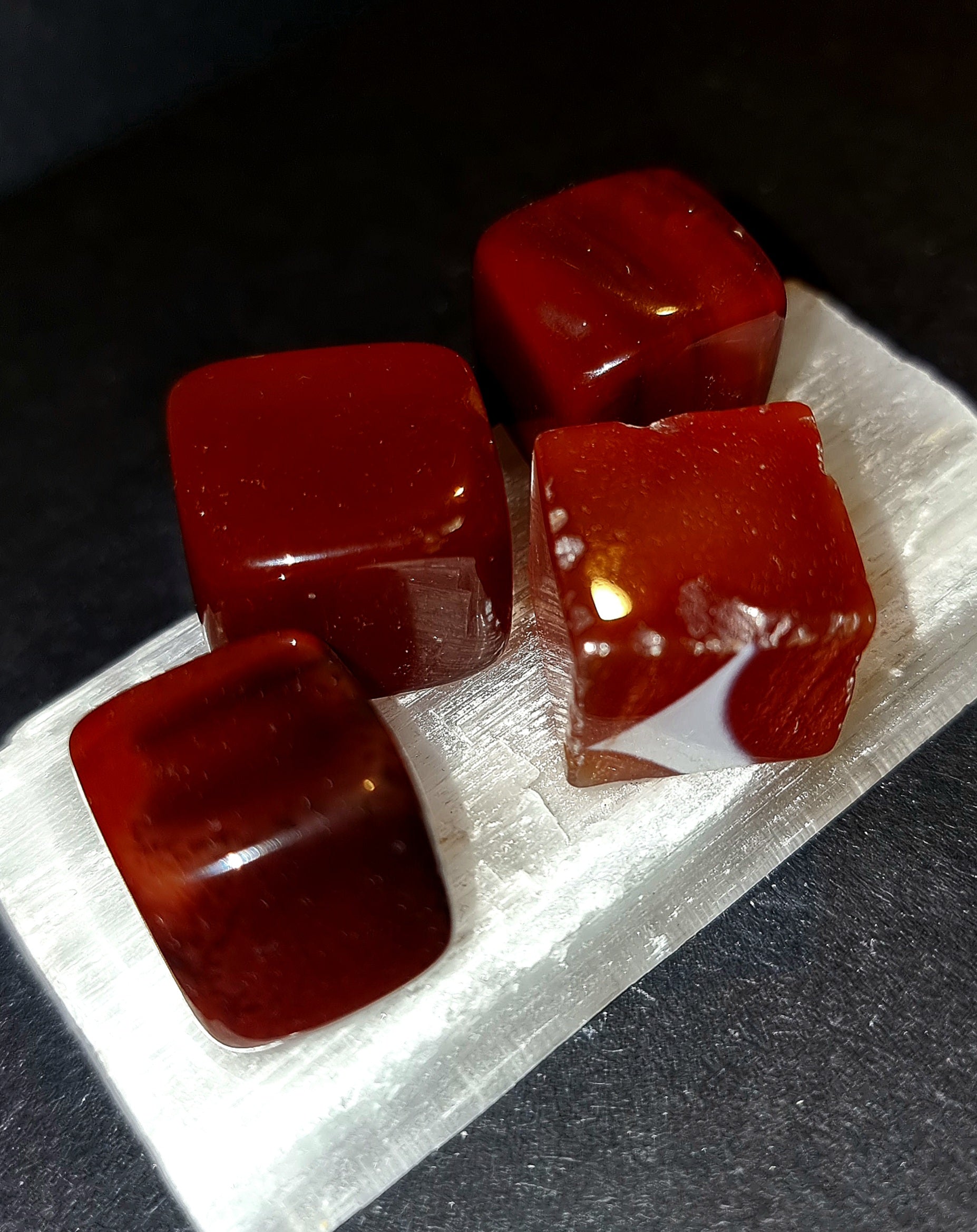 Carnelian Cube Tumble Stone
