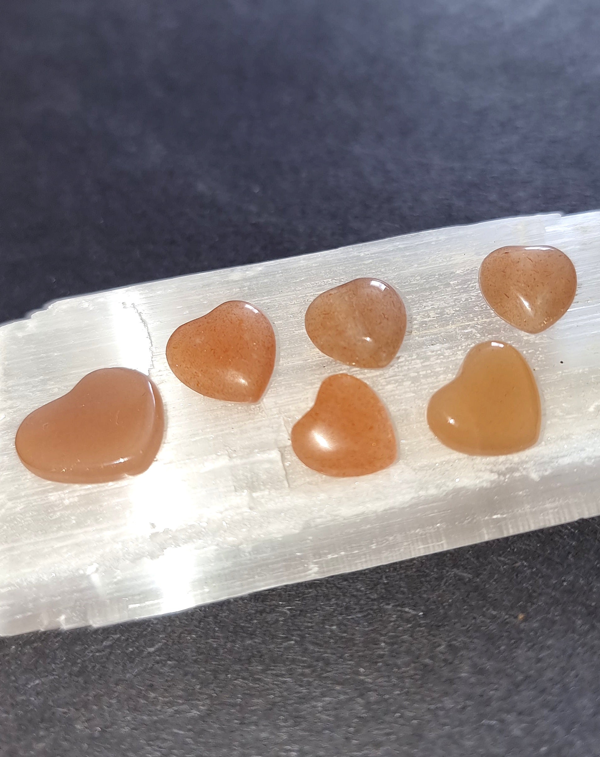 Sunstone Crystal Mini Heart - Carved Stone for Joy, Passion & Spiritual Growth