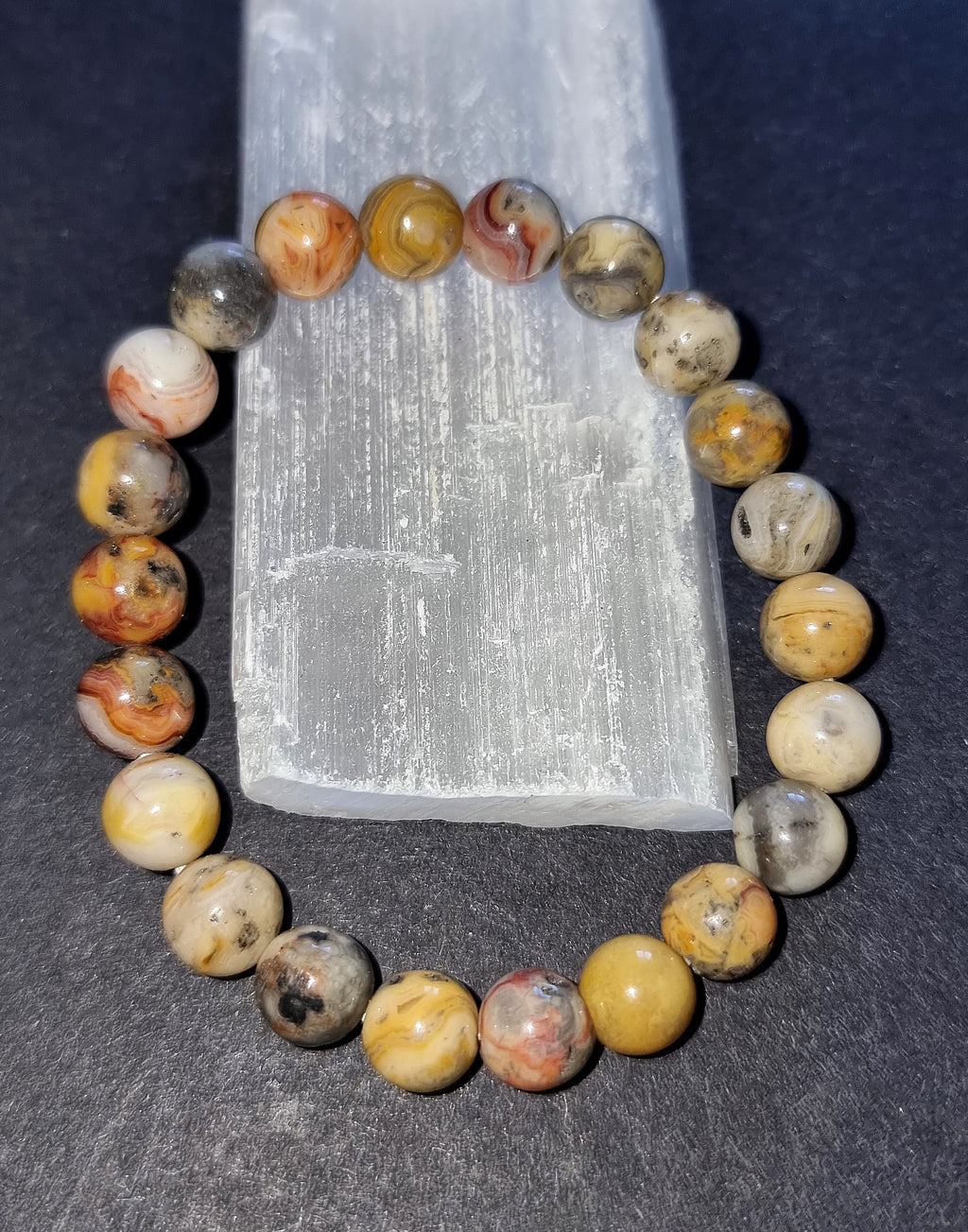 Crazy Lace Agate Bracelet