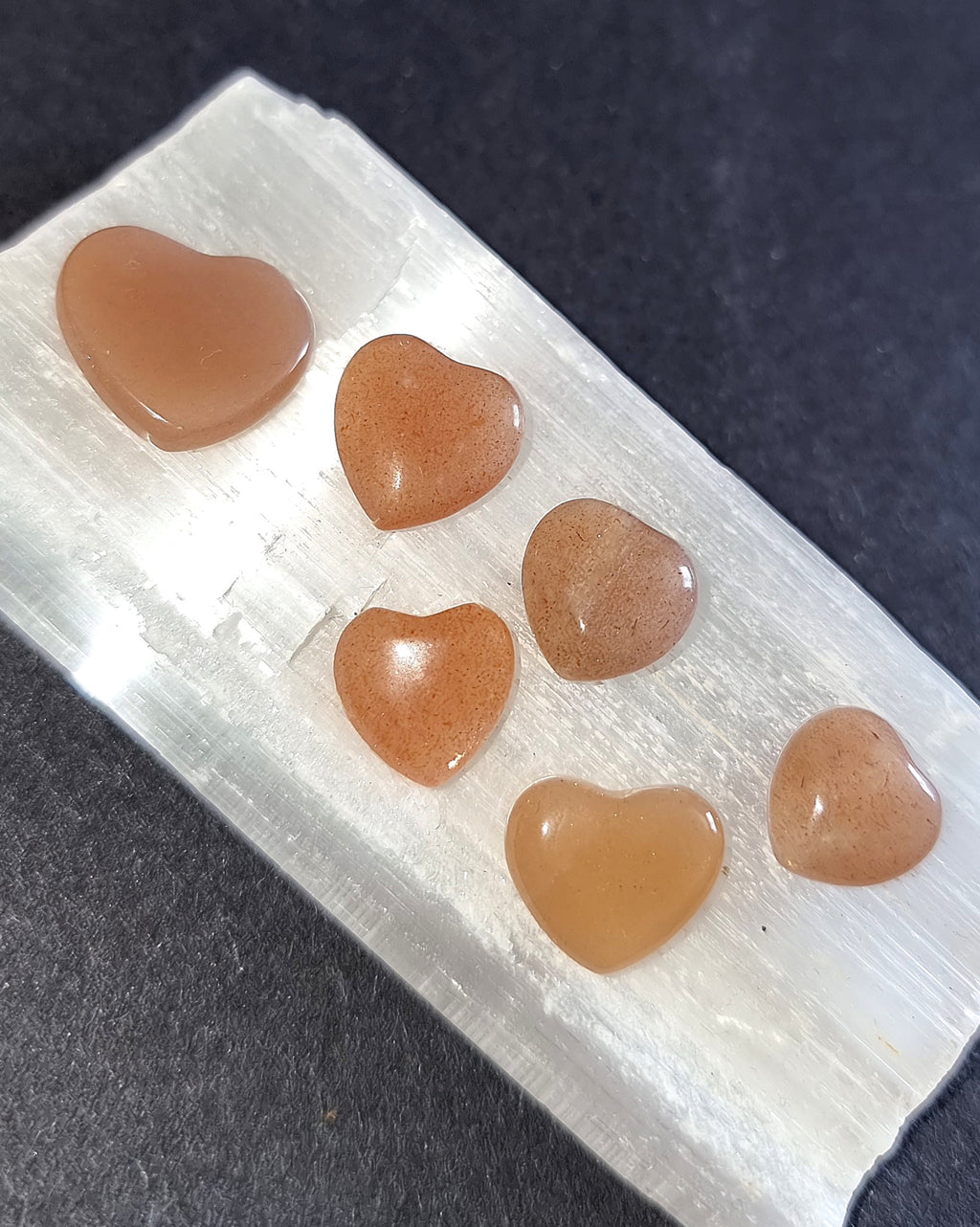Sunstone Crystal Mini Heart - Carved Stone for Joy, Passion & Spiritual Growth
