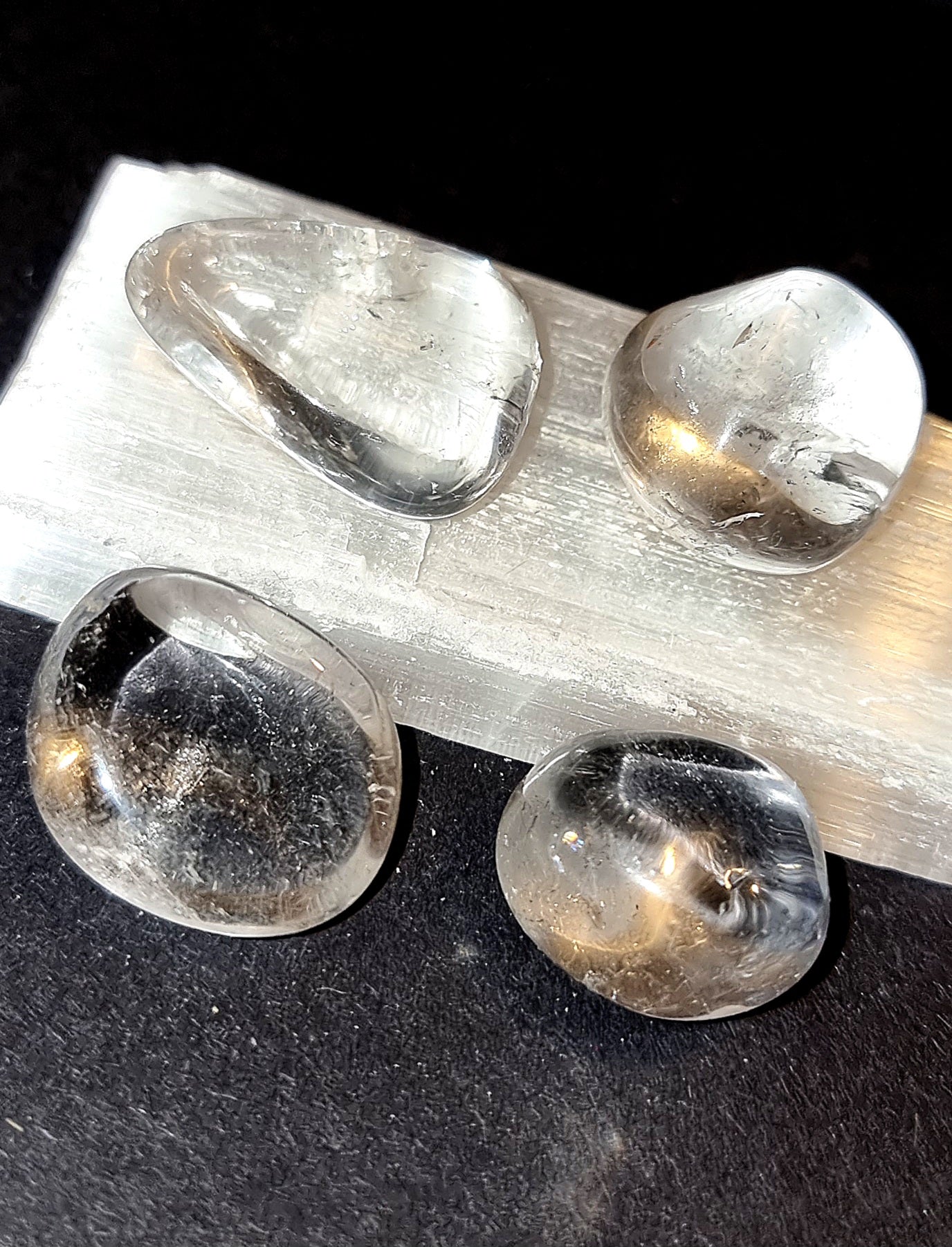 Clear Quartz Tumble Stone Master Healer Crystal for Amplifying Energy & Clarity