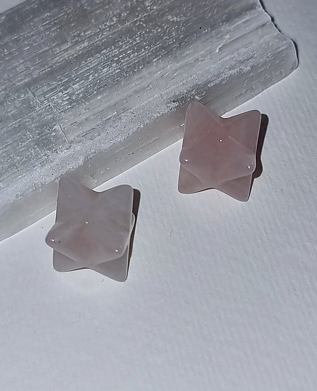 Rose Quartz Mini Merkaba Crystal Star