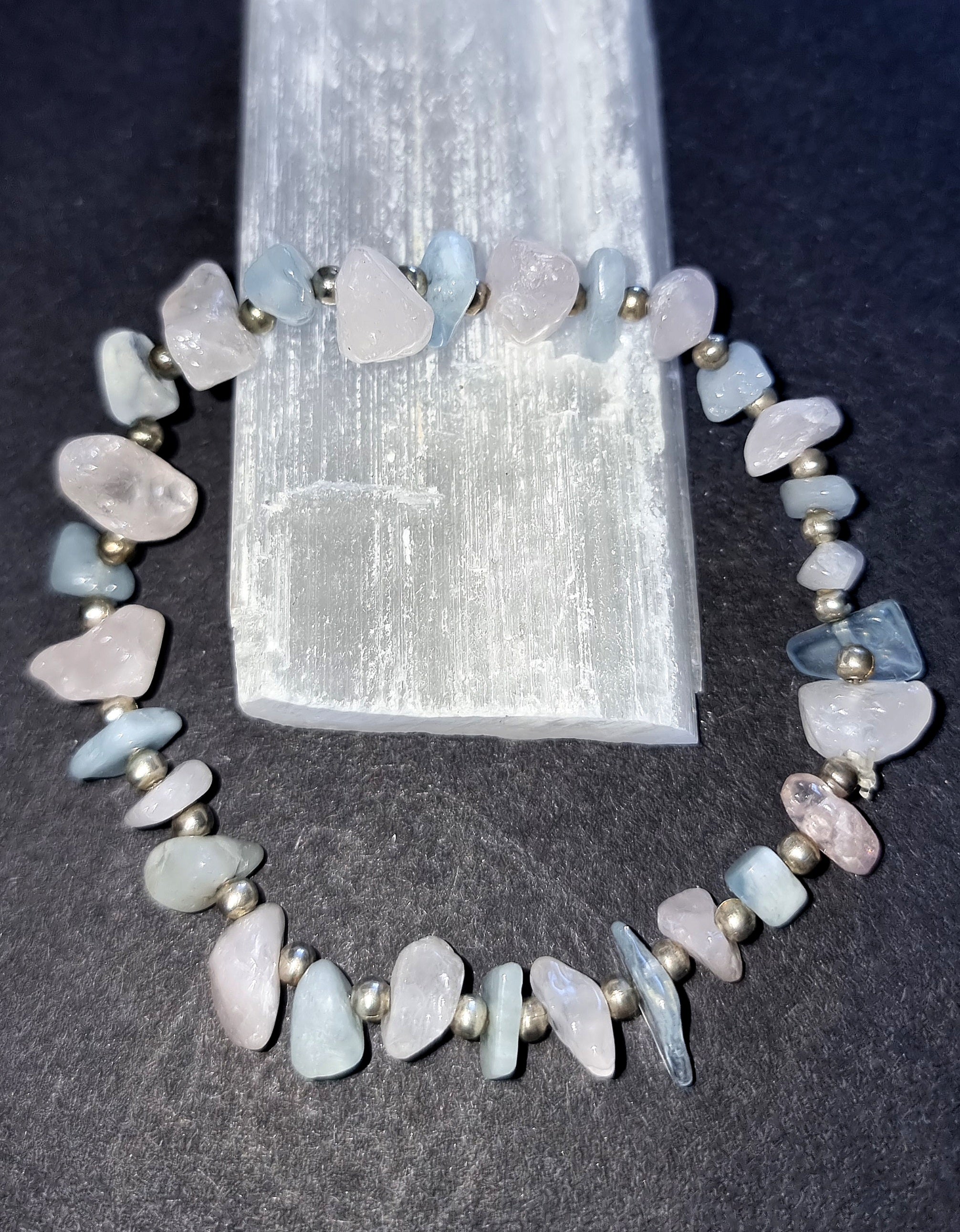 Rose Quartz & Aquamarine Bracelet