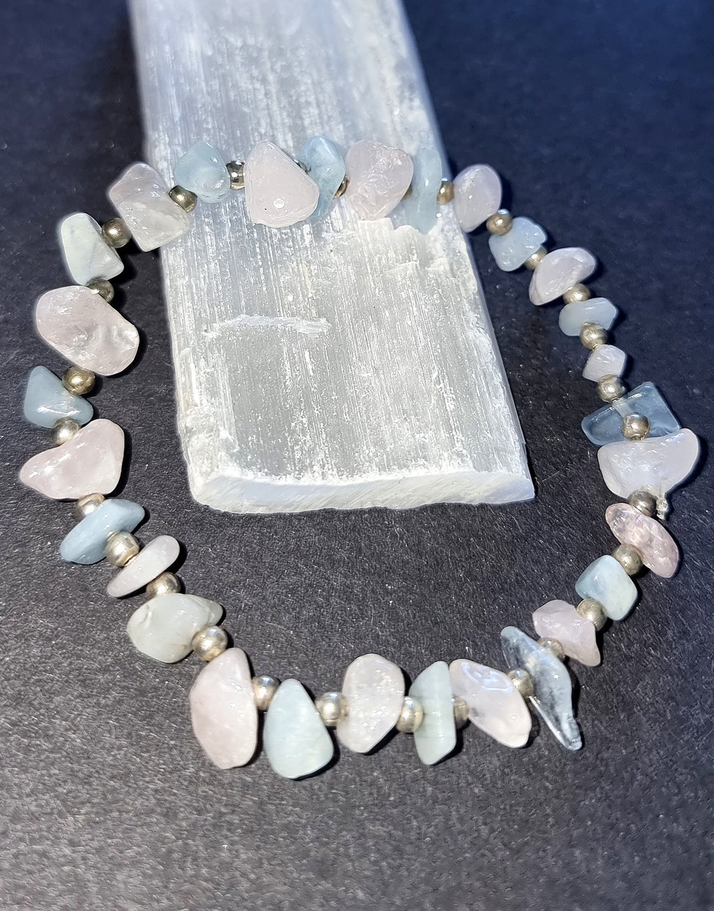 Rose Quartz & Aquamarine Bracelet