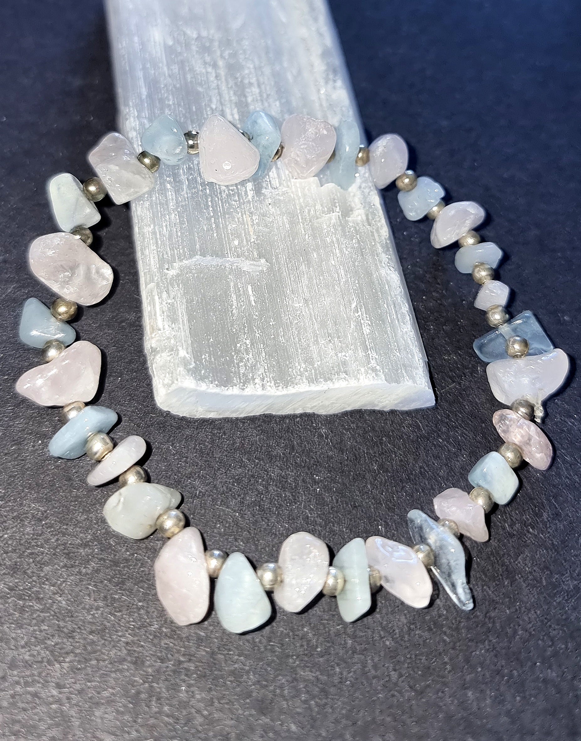 Rose Quartz & Aquamarine Bracelet