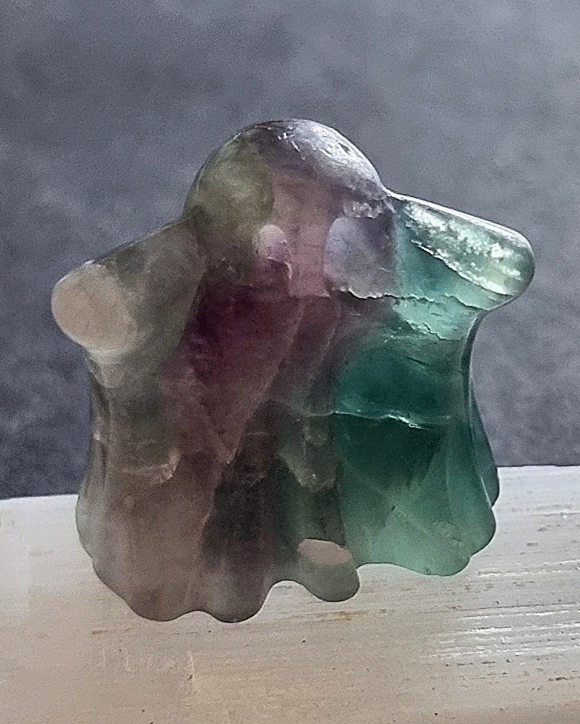 Rainbow Fluorite Crystal Ghost - Stress Relief & Anxiety Healing Stone