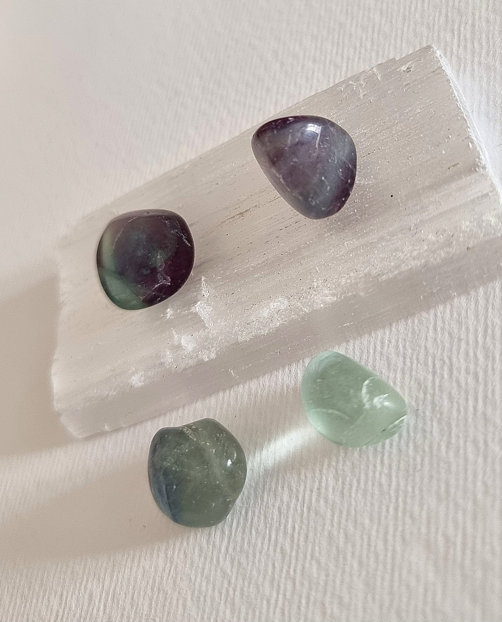 Small Rainbow Fluorite Tumble Stone