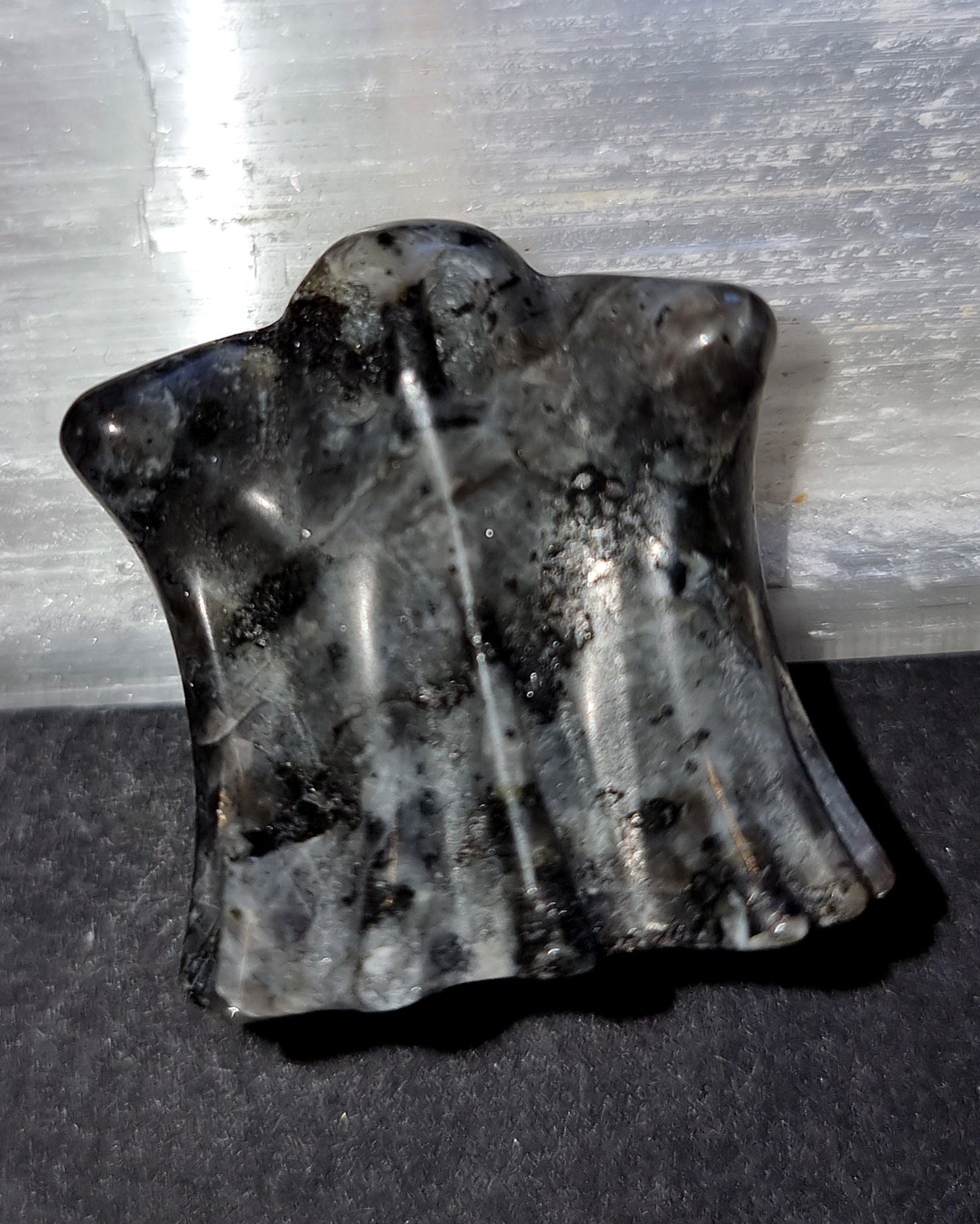 Larvakite Ghost Crystal - Norwegian Moonstone