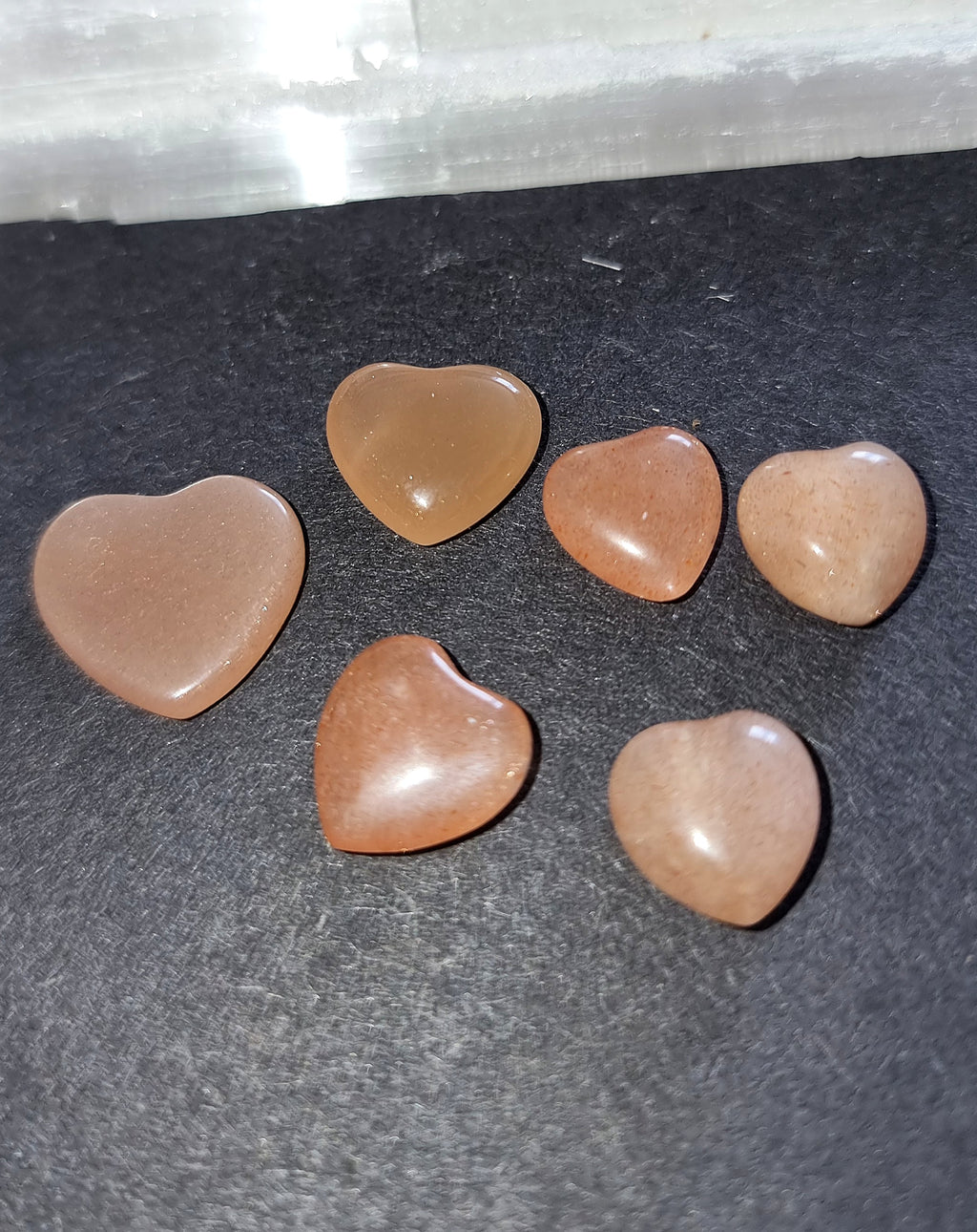 Sunstone Crystal Mini Heart - Carved Stone for Joy, Passion & Spiritual Growth