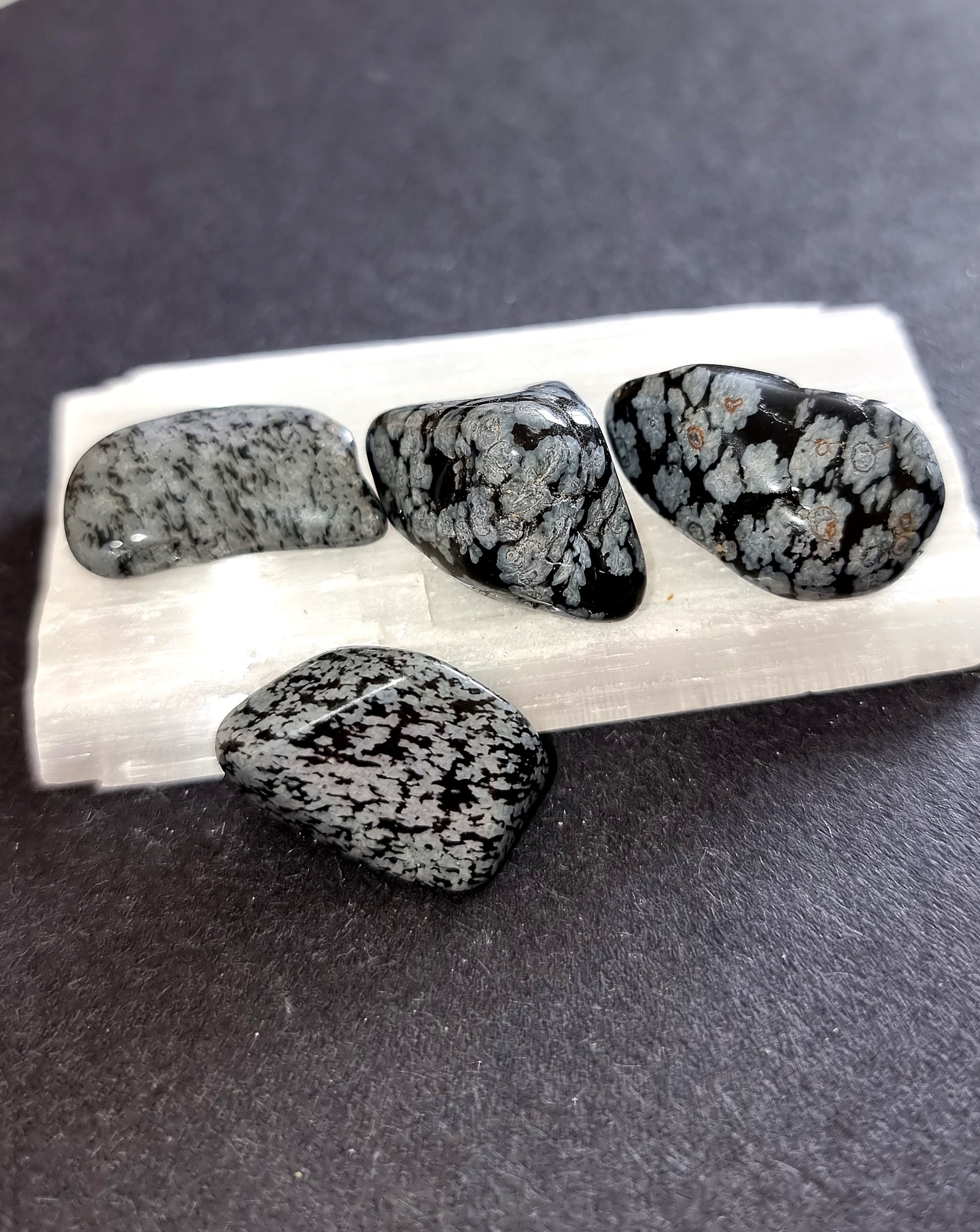 Snowflake Obsidian Tumble Stone
