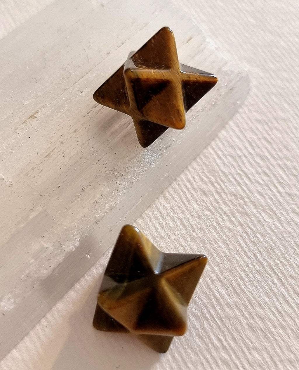 Tigers Eye Crystal Mini Merkaba Star