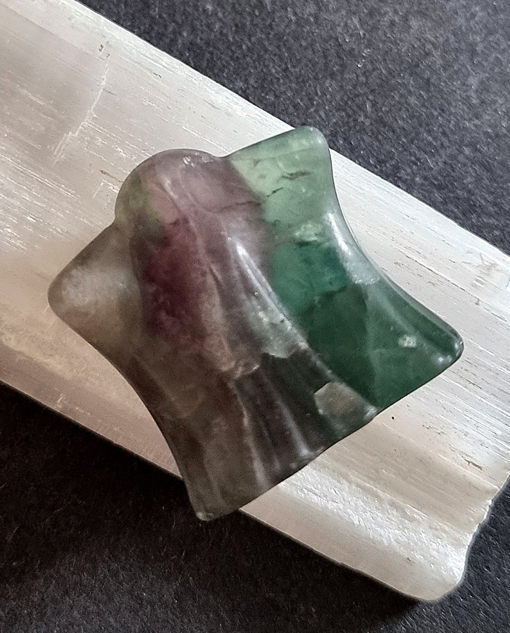 Rainbow Fluorite Crystal Ghost - Stress Relief & Anxiety Healing Stone