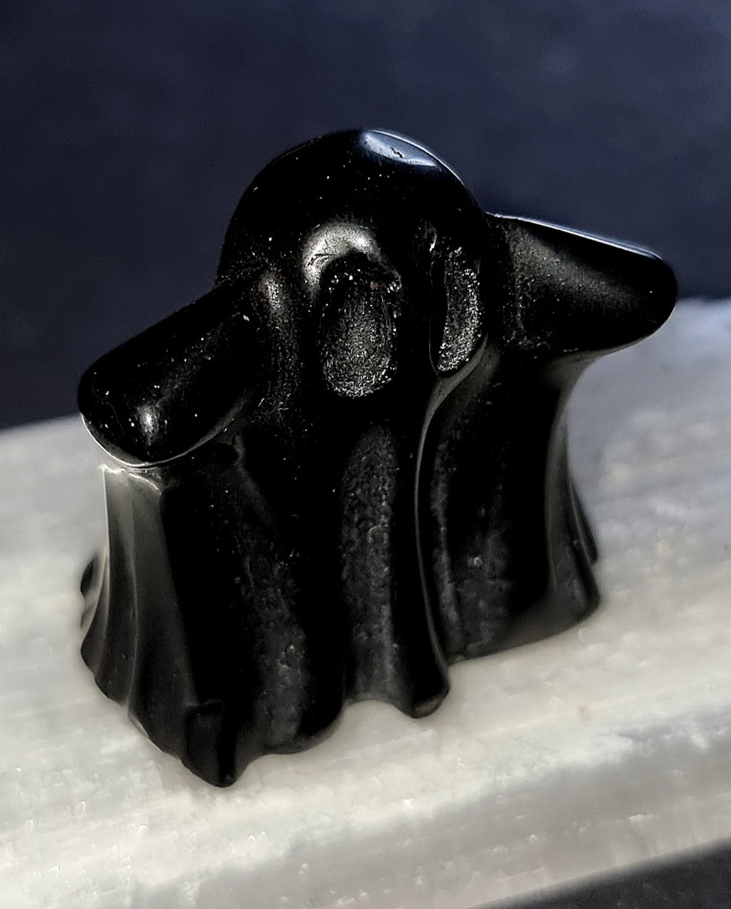 Black Obsidian Crystal Ghost - Protection & Negative Energy Shield