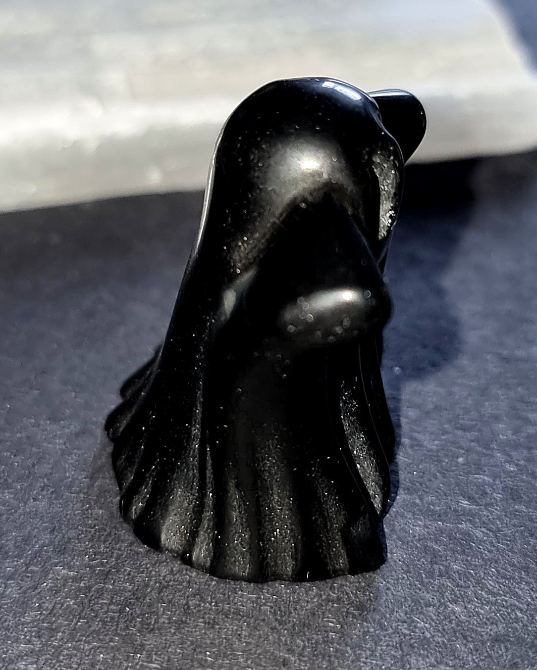 Black Obsidian Crystal Ghost - Protection & Negative Energy Shield