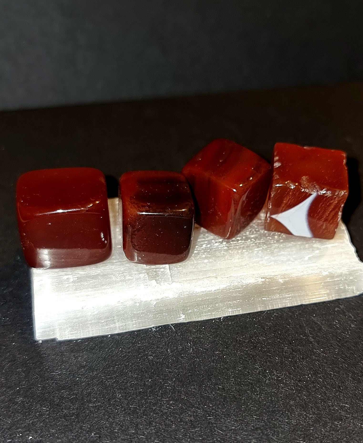 Carnelian Cube Tumble Stone