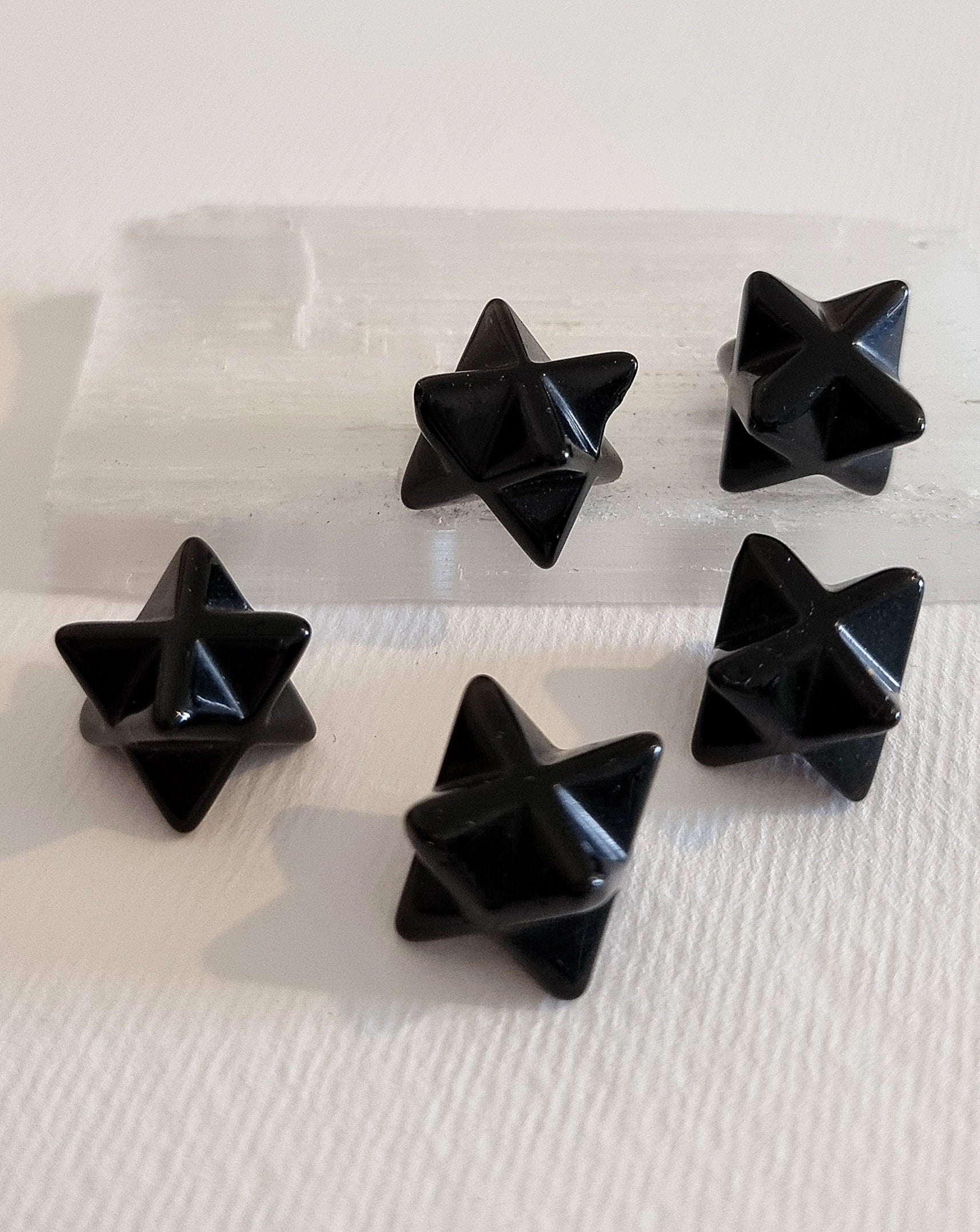 Black Obsidian Mini Merkaba Crystal Star