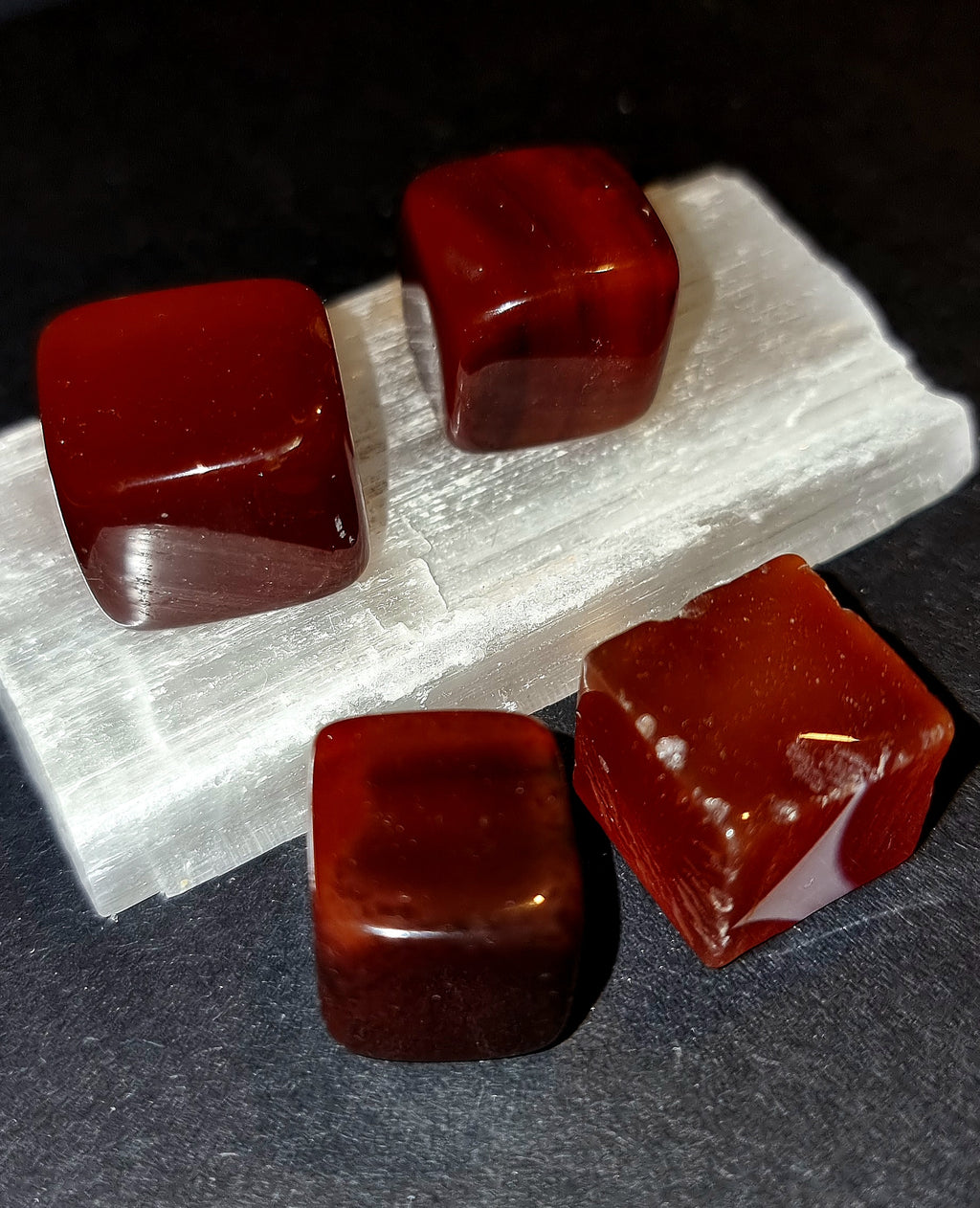Carnelian Cube Tumble Stone