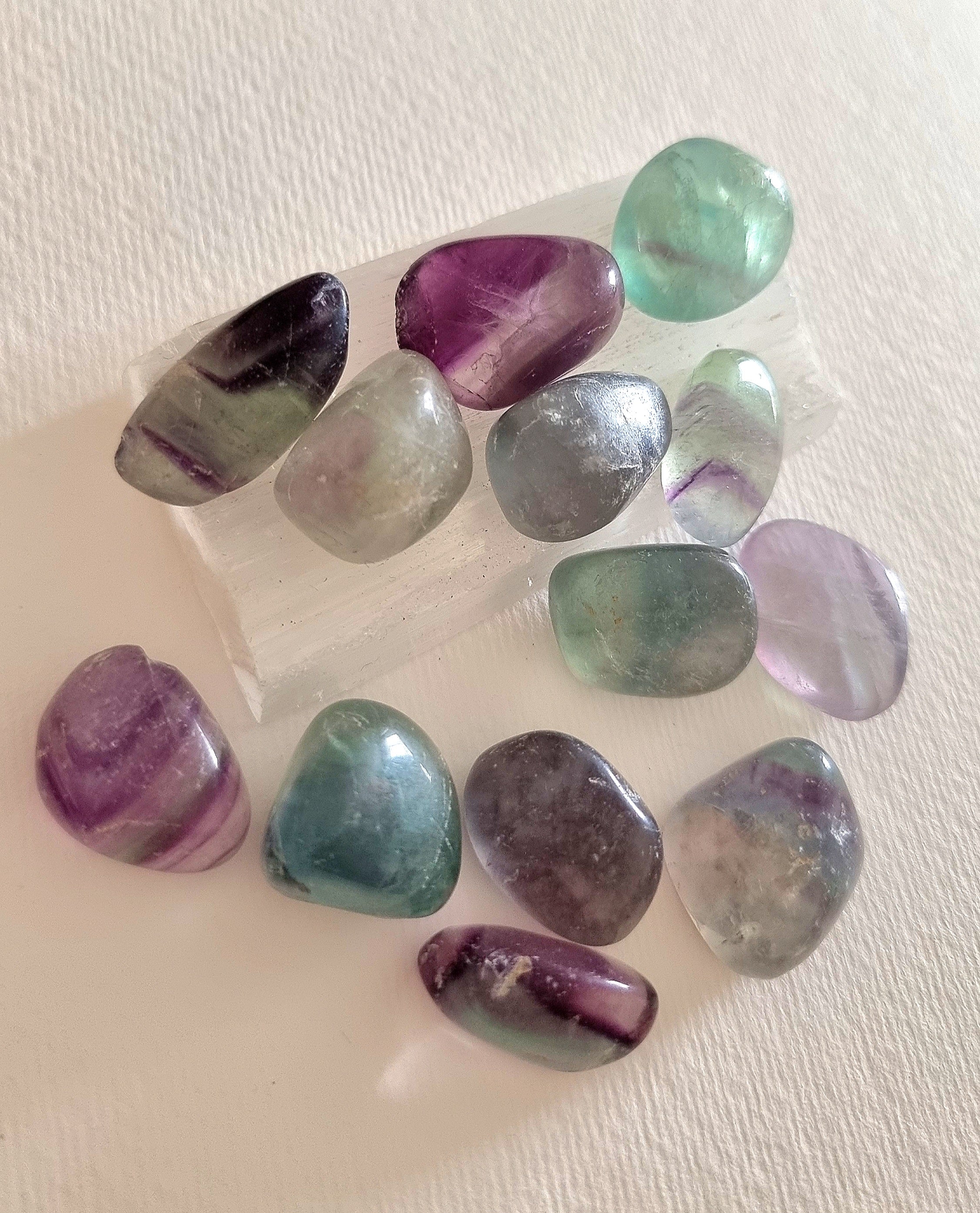 Rainbow Fluorite Tumble Stone