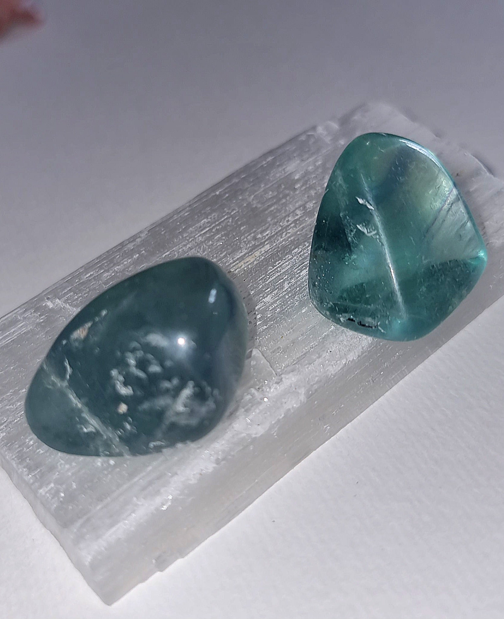 Rainbow Fluorite Large Tumble Stone Crystal