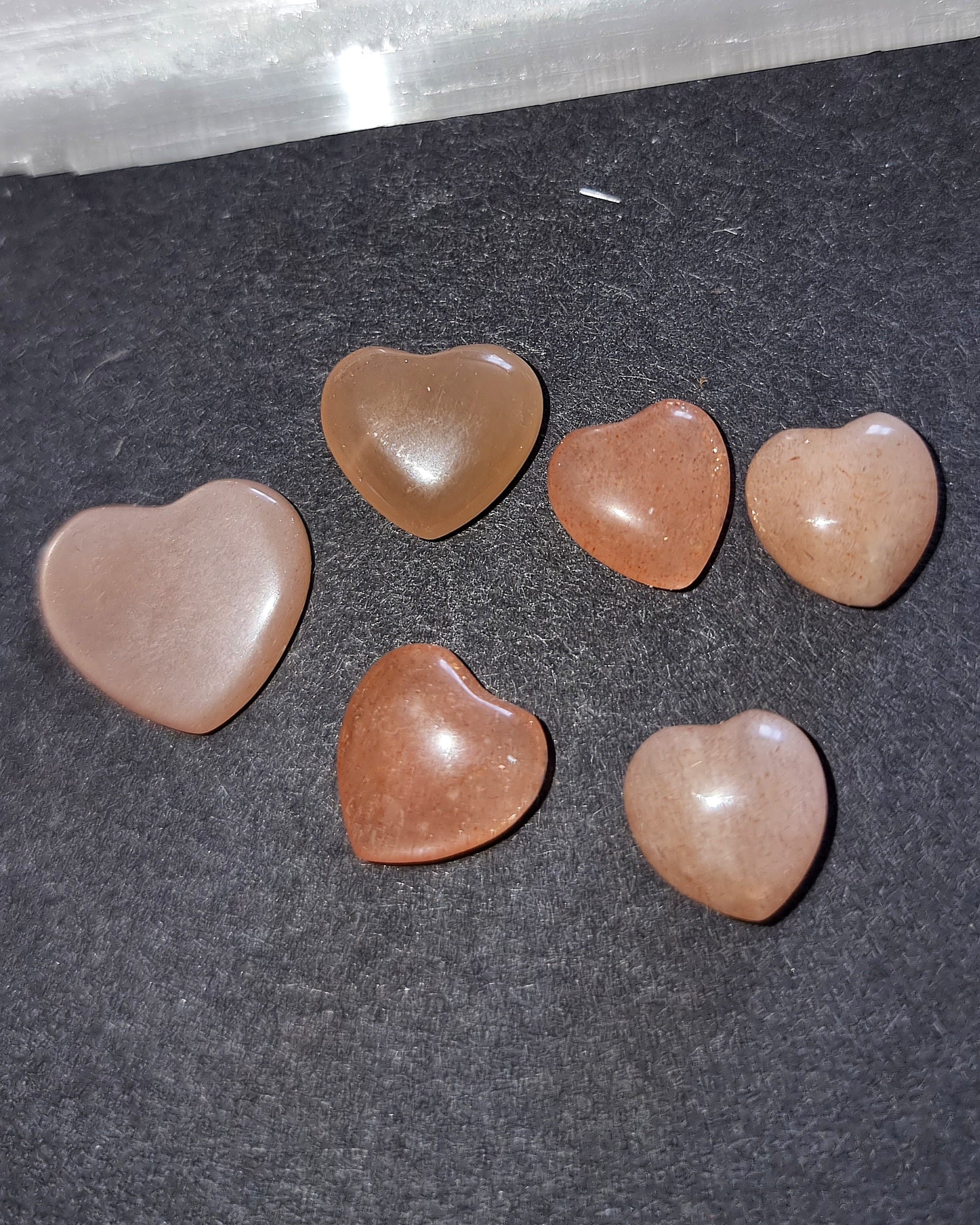 Sunstone Crystal Mini Heart - Carved Stone for Joy, Passion & Spiritual Growth