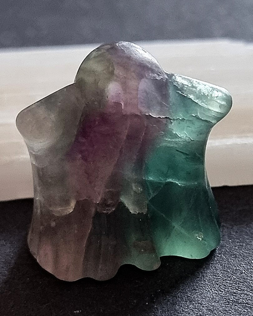 Rainbow Fluorite Crystal Ghost - Stress Relief & Anxiety Healing Stone