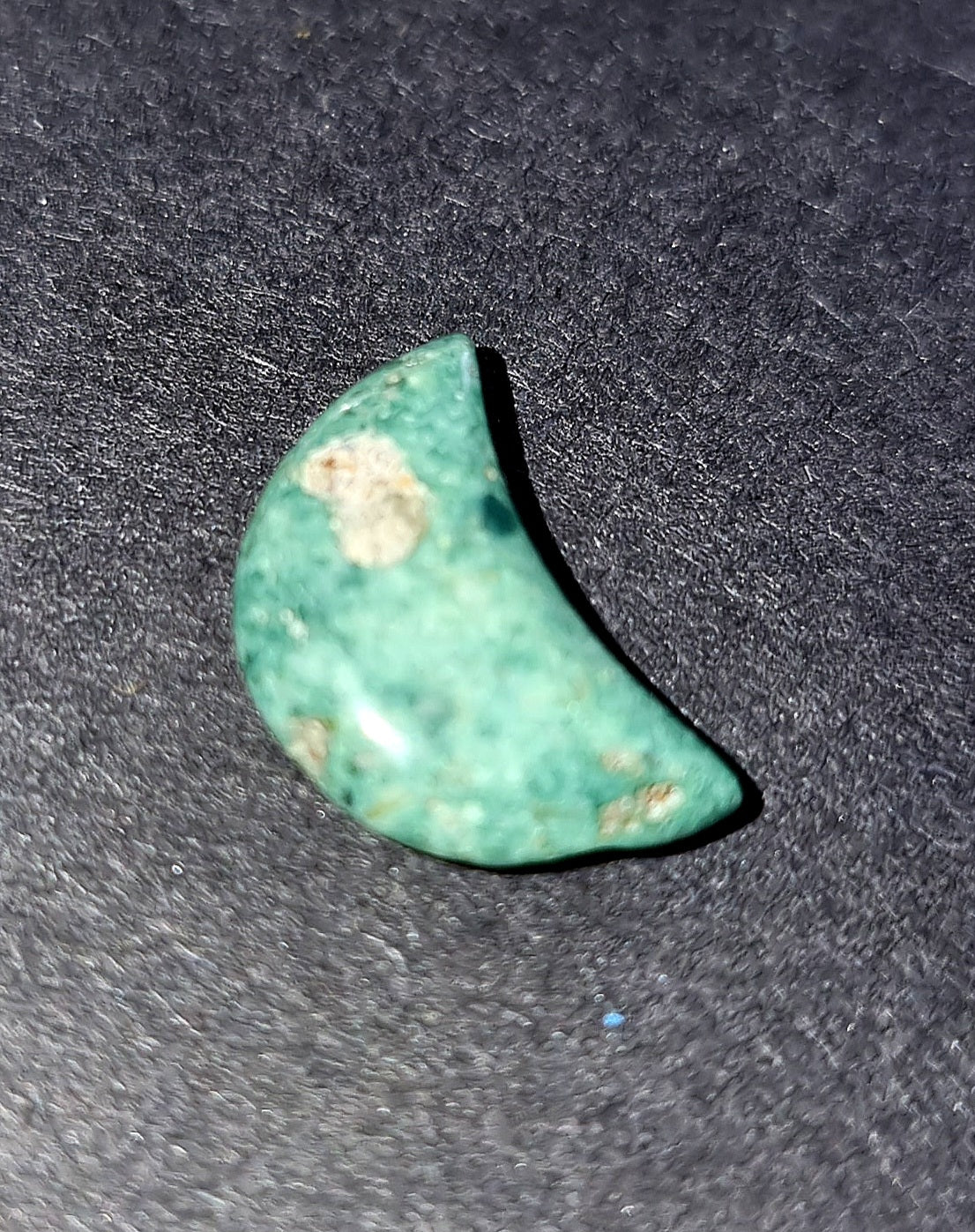 Zoisite Crystal Mini Moon - Carved Stone for Emotional Healing, Strength & Hope