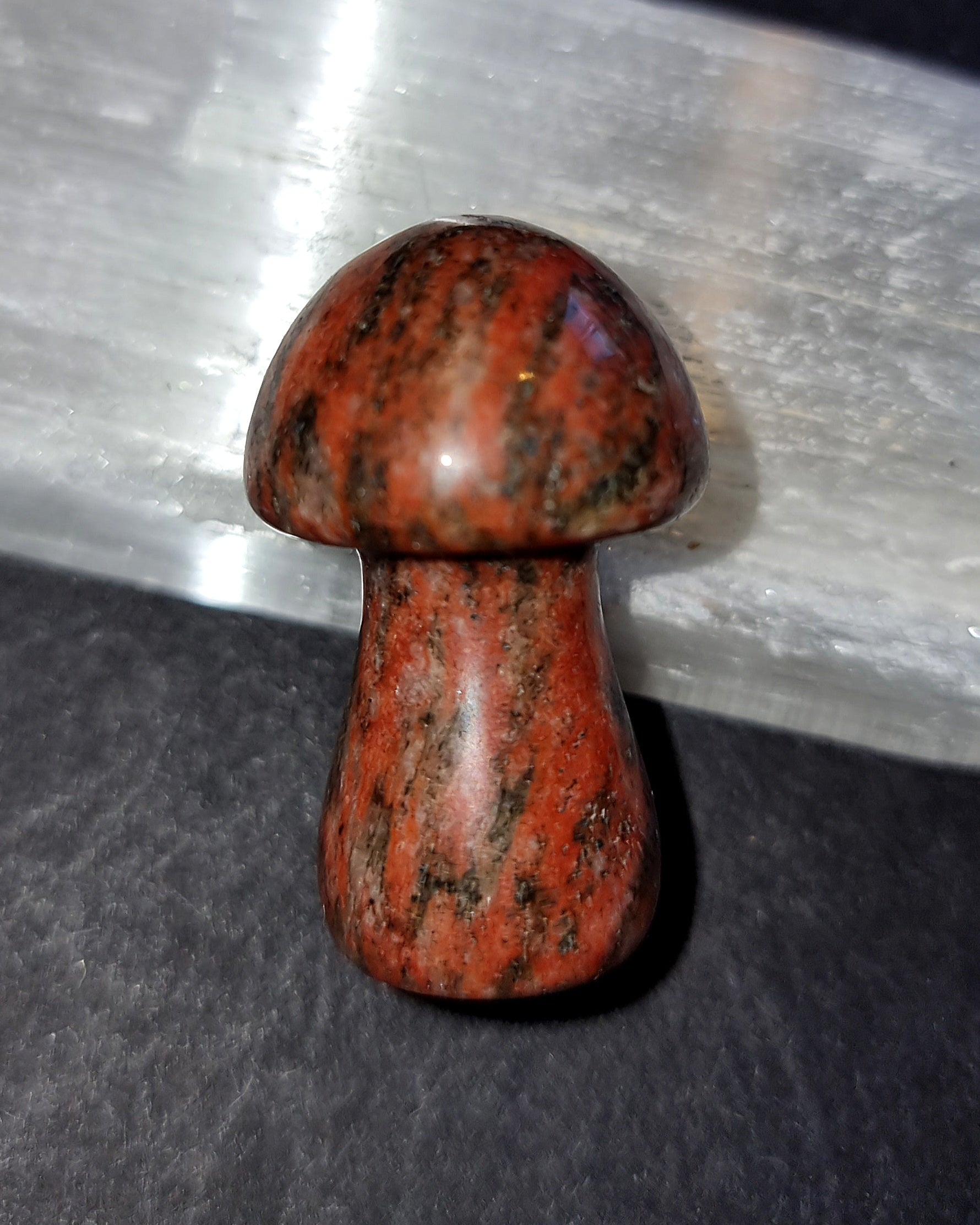 Brecciated Jasper Mushroom - Grounding Crystal for Root Chakra & Blood Flow