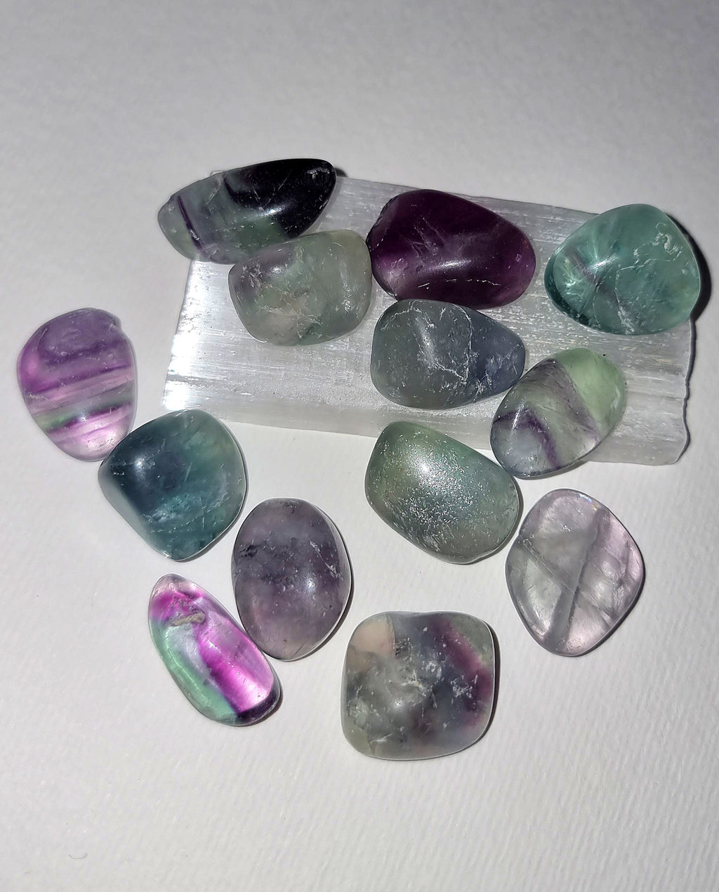 Rainbow Fluorite Tumble Stone