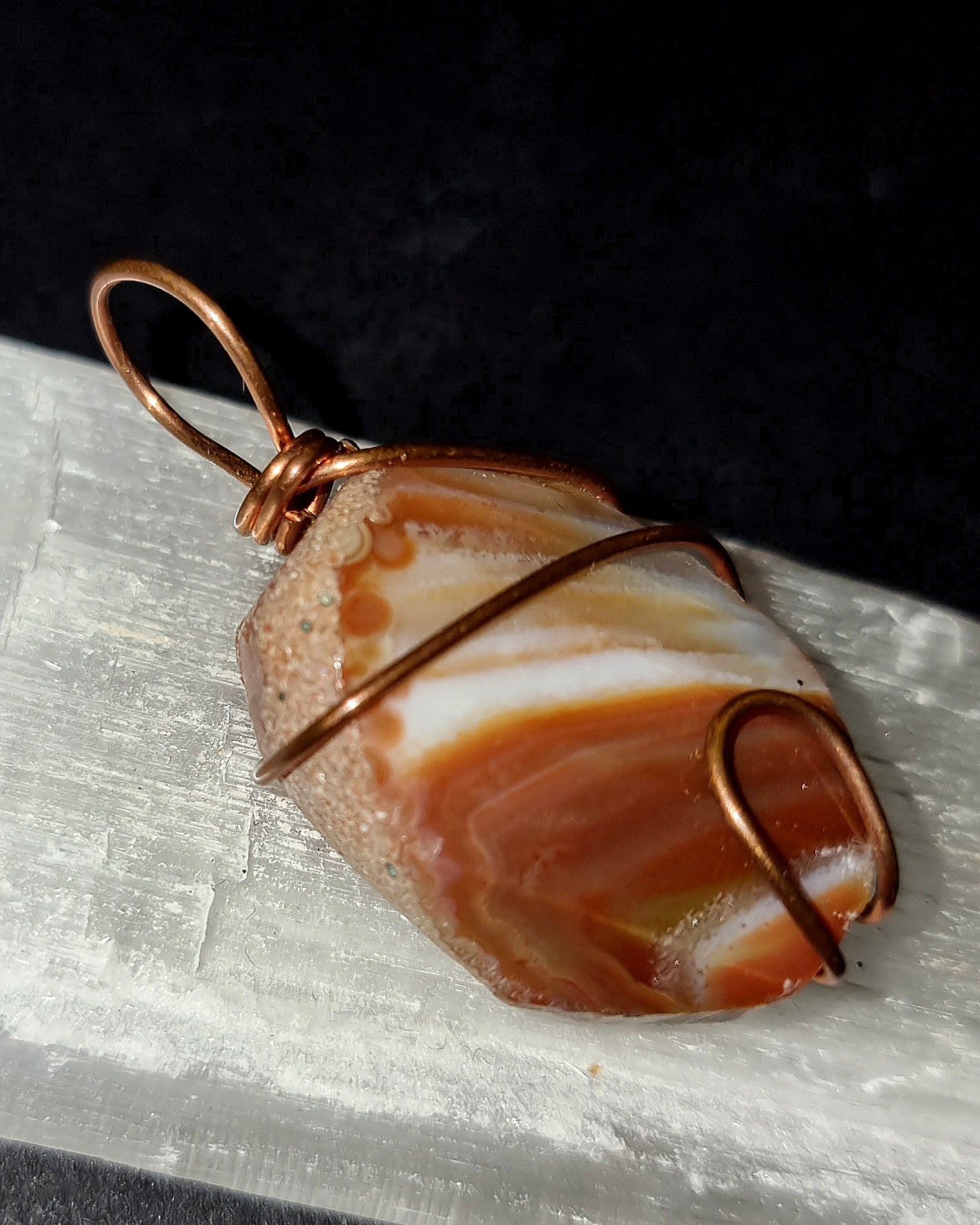 Chunky Agate Pendant for Men - Bold Grounding & Confidence Crystal