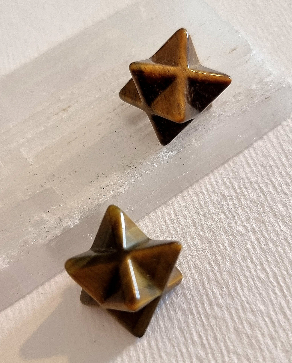 Tigers Eye Crystal Mini Merkaba Star
